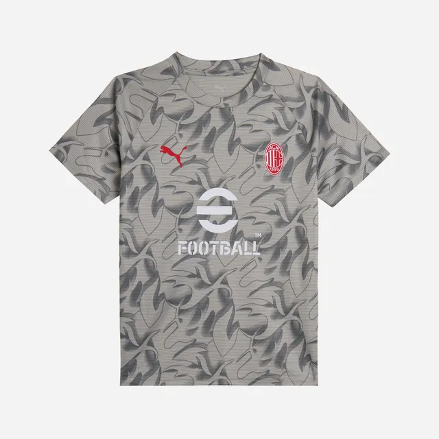 AC Milan Allenamento Milan Prematch 2025/26 t-shirt bambino grigia