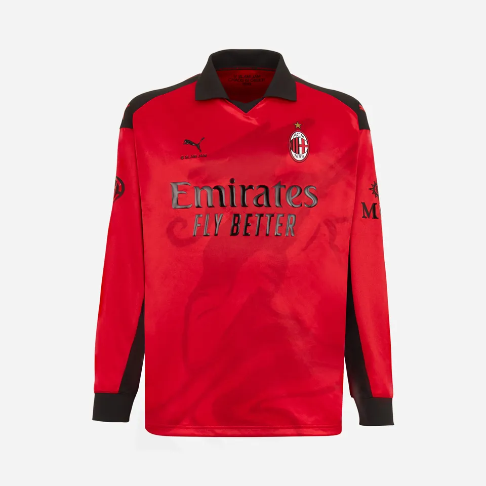 Puma x AC Milan x Slam Jam maglia rossa limited edition uomo