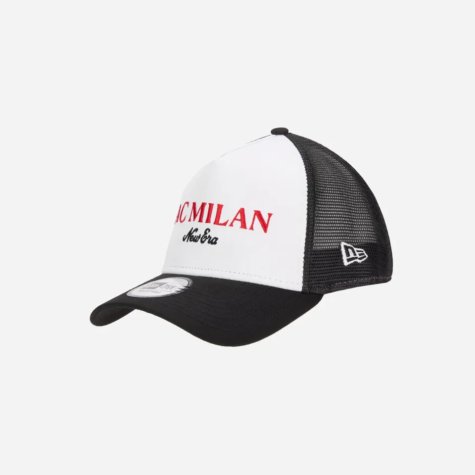 AC Milan New Era Cappellino Trucker Nero Wordmark Mesh