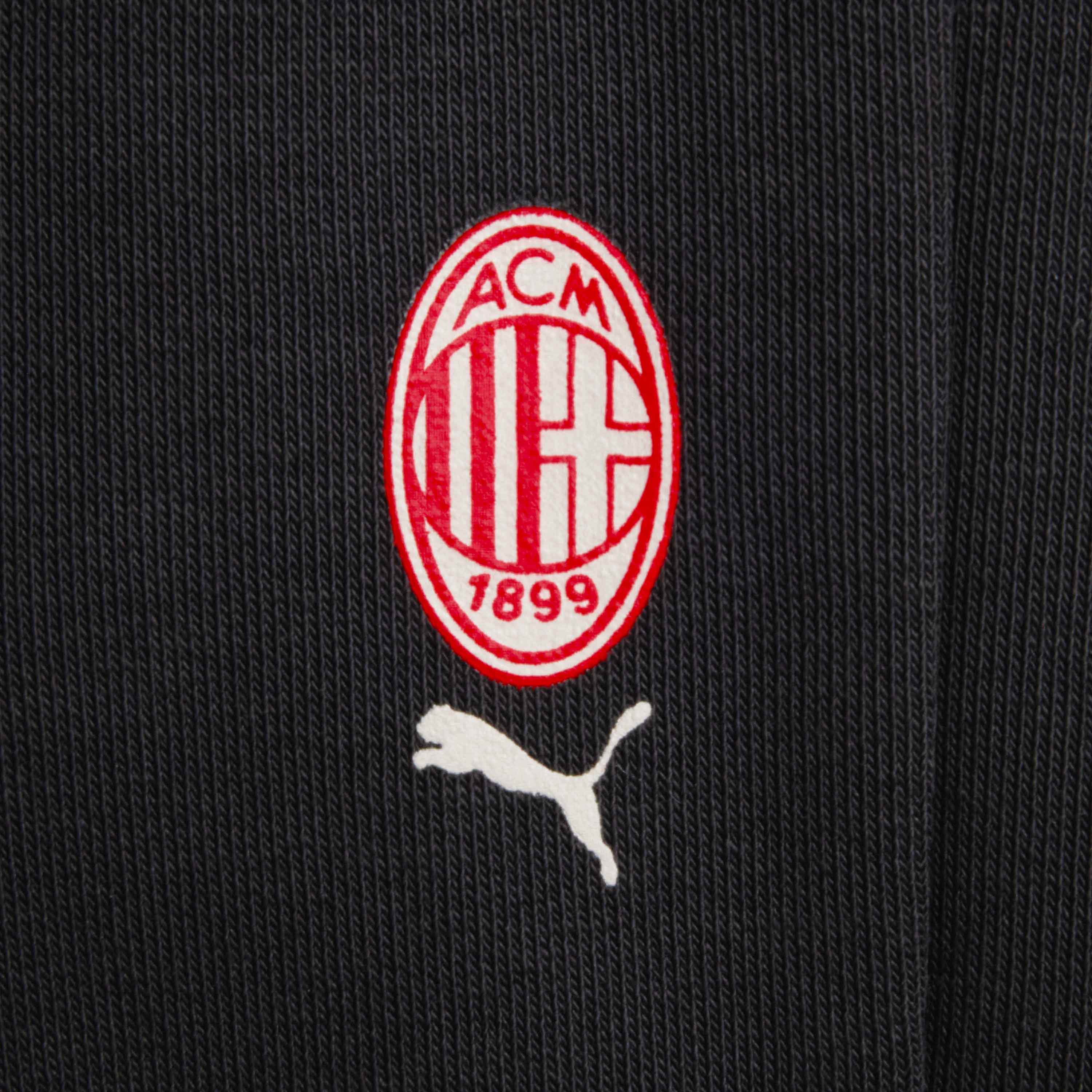 AC Milan Culture Tuta Baby Neonato Cotone Nera 3-24 Mesi