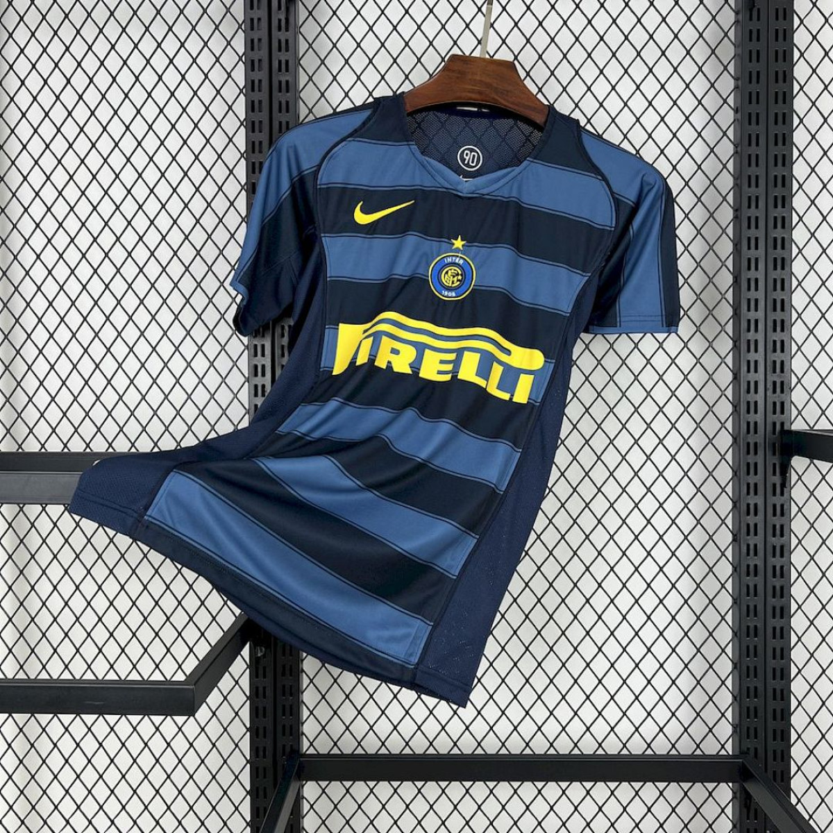 Tifoso Store Inter 2004/05 Terza Maglia calcio strisce blu