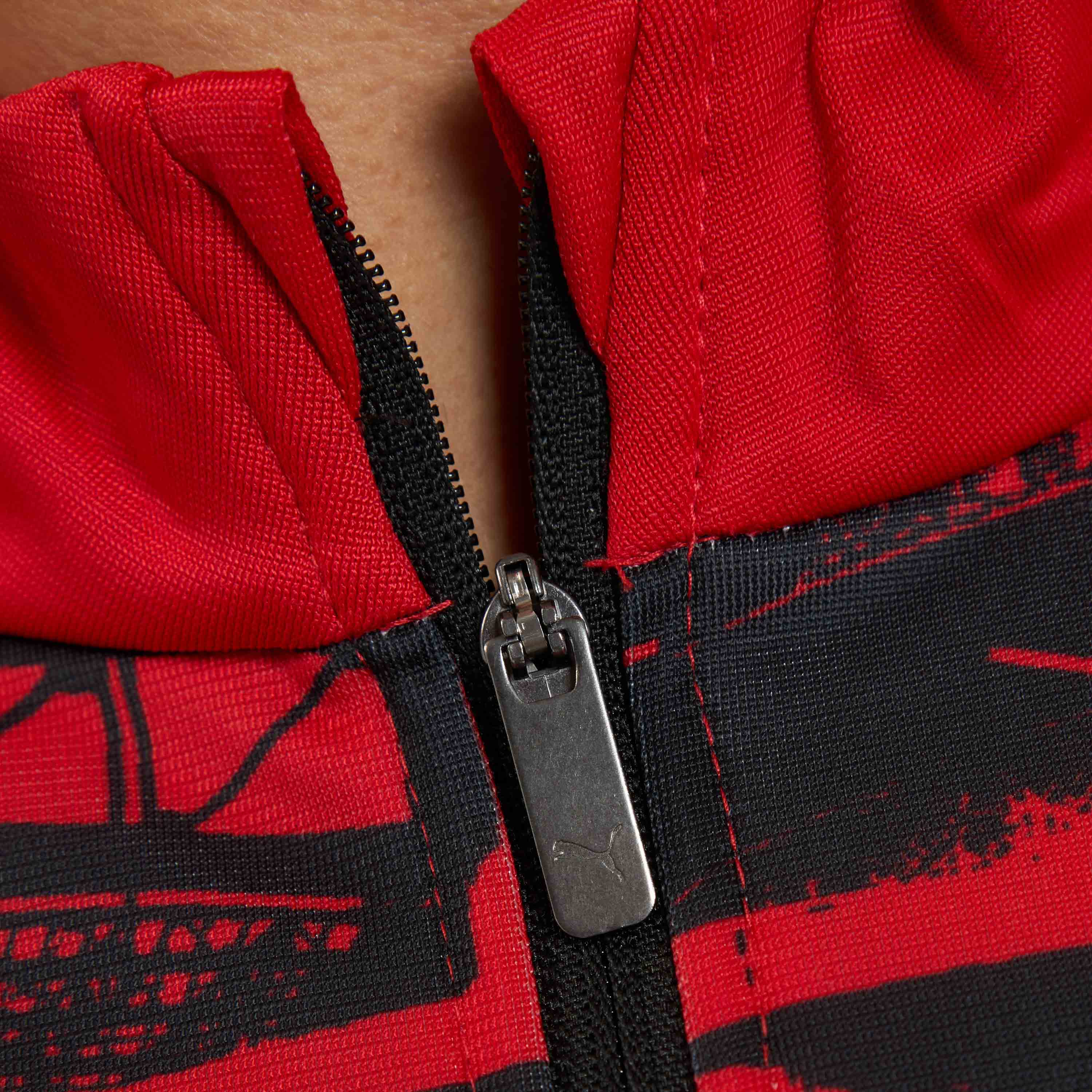AC Milan Allenamento Milan Prematch 2026/27 top 1/4 zip rosso nero
