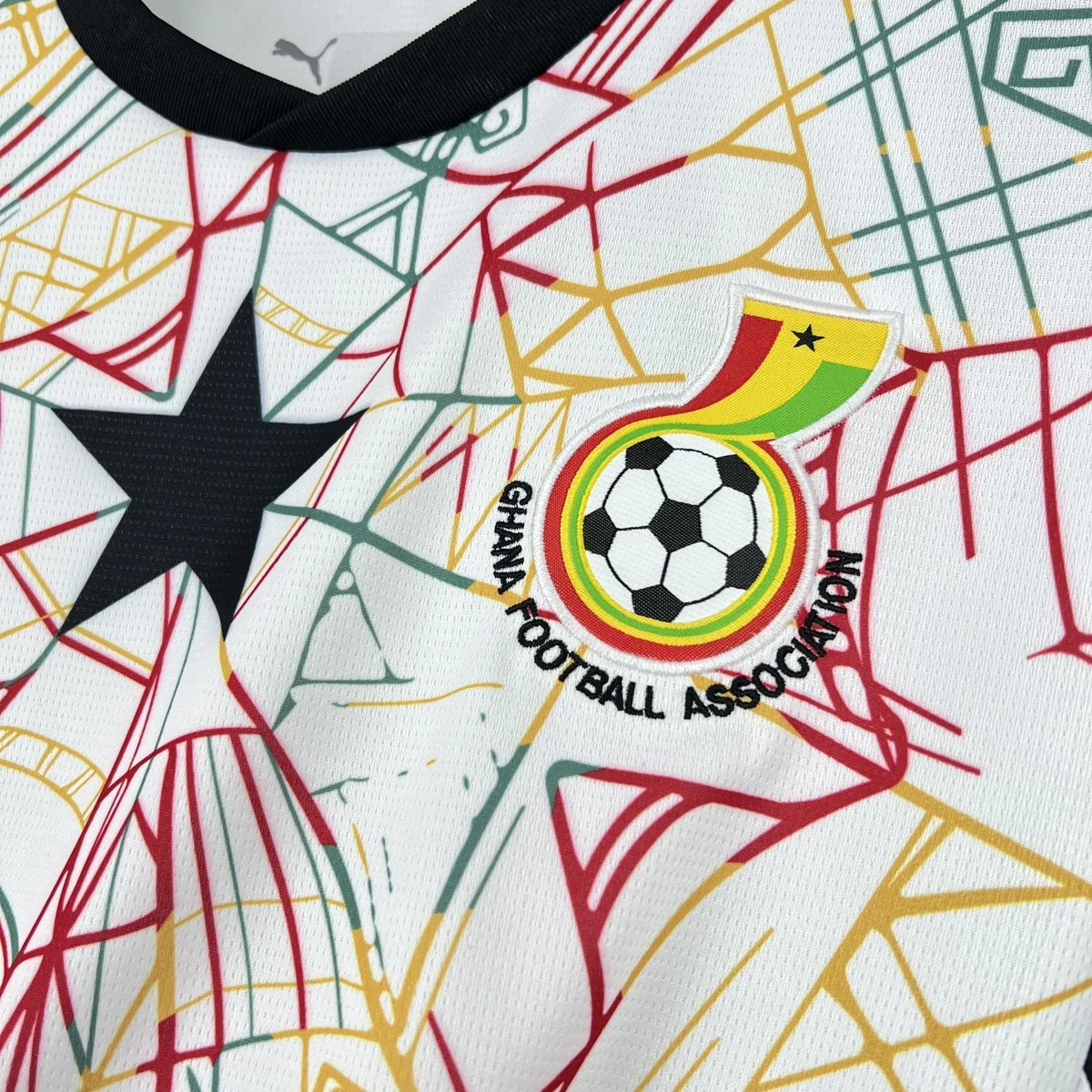 Tifoso Store Ghana Mondiali 2026 prima maglia bianca S-4XL