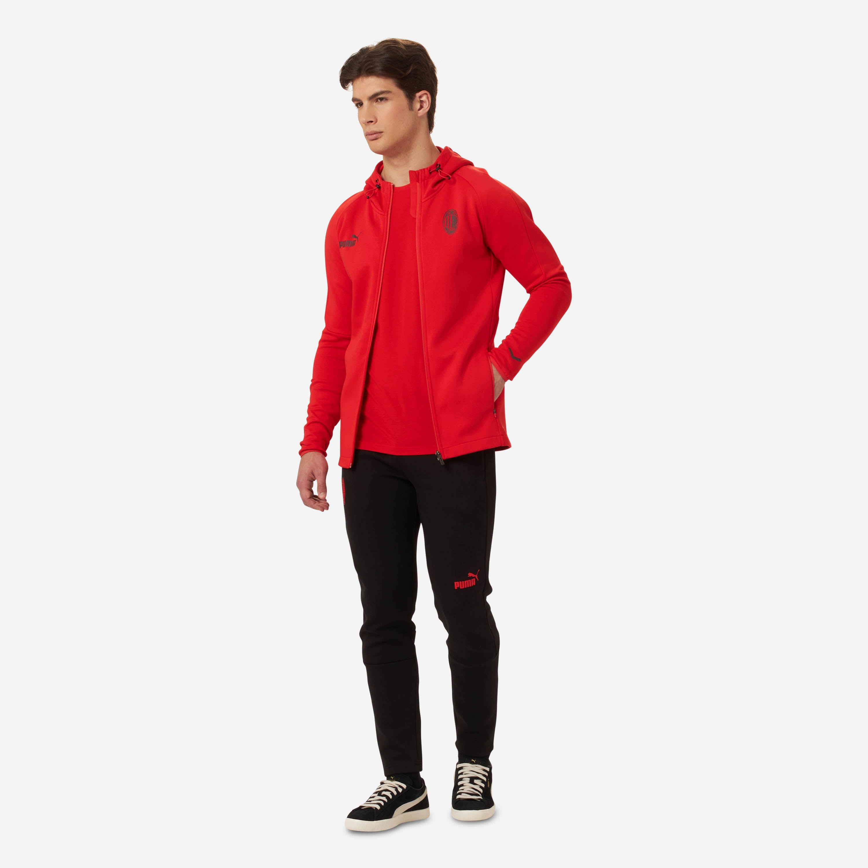 AC Milan Casuals 2022/23 Giacca Uomo con Cappuccio M