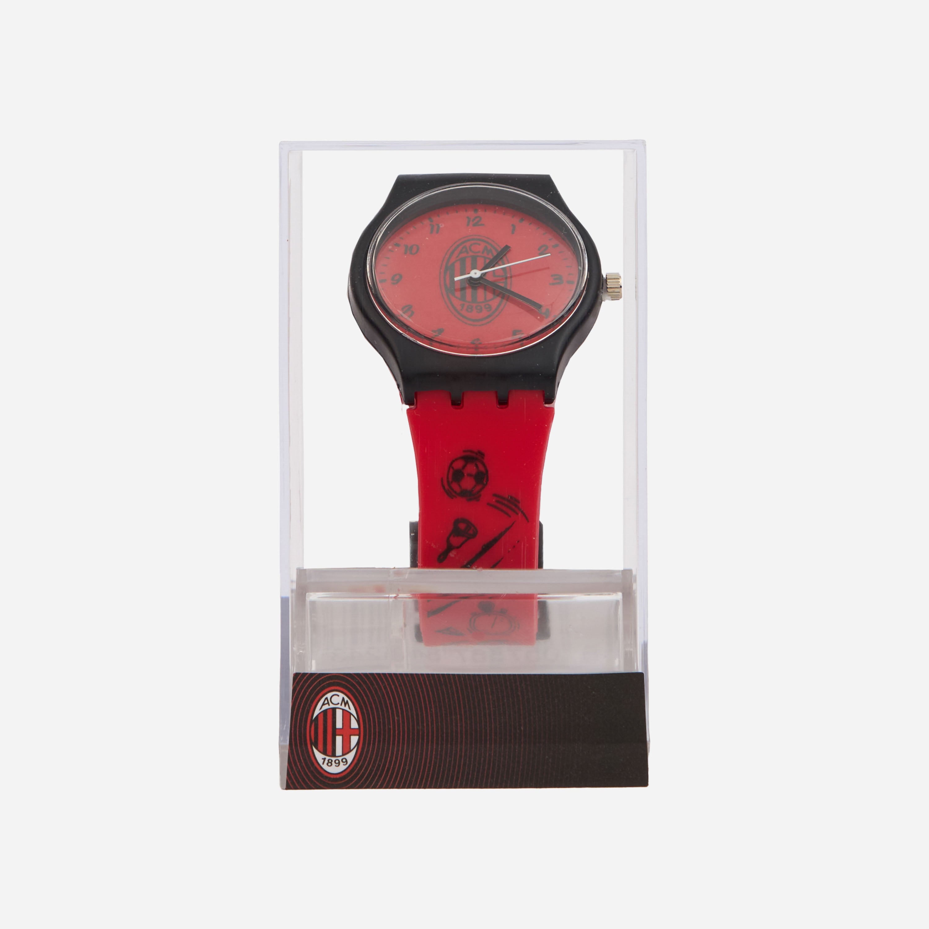 AC Milan orologio bambino analogico rosso nero
