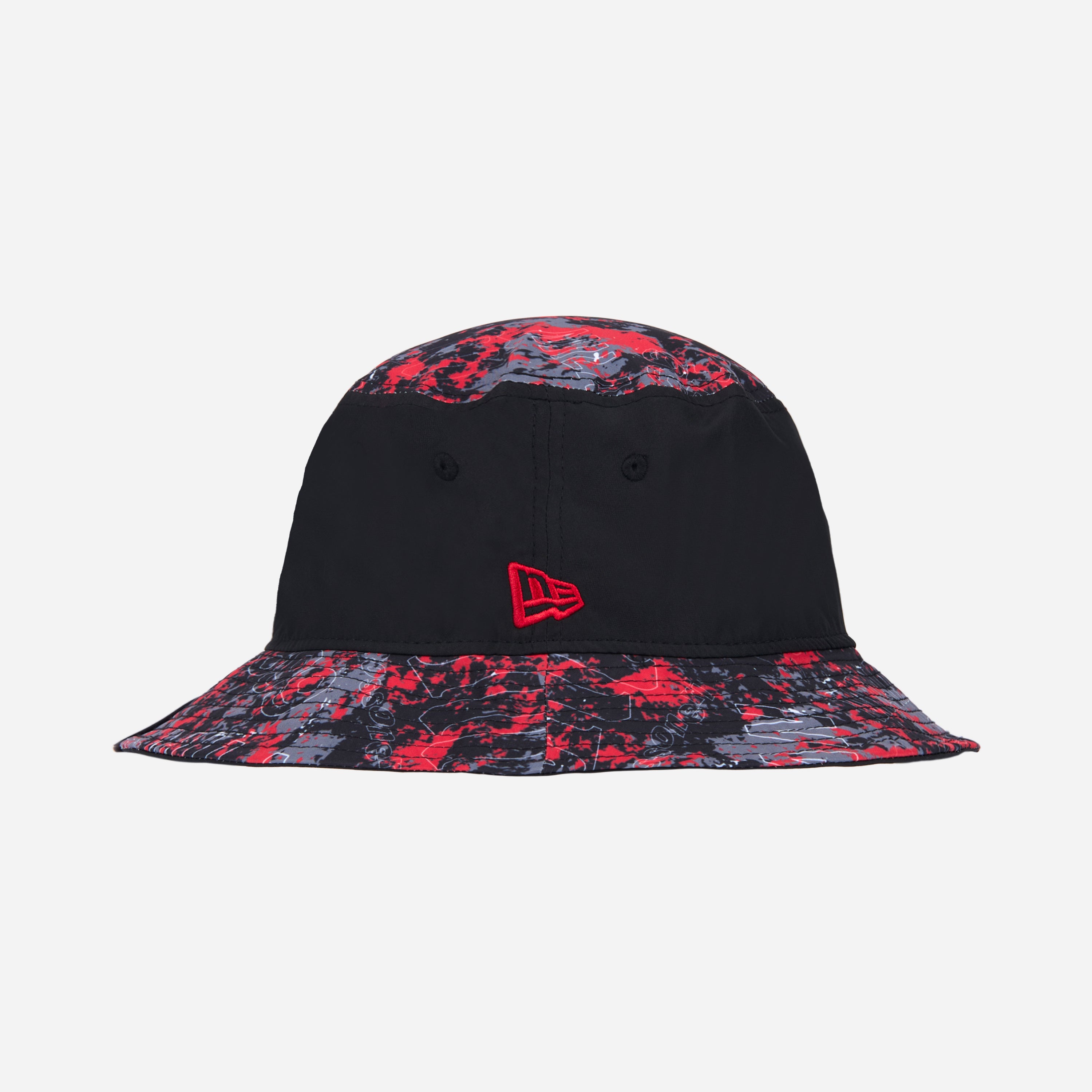 New Era X AC Milan Bucket Hat Devil Nero Rosso S
