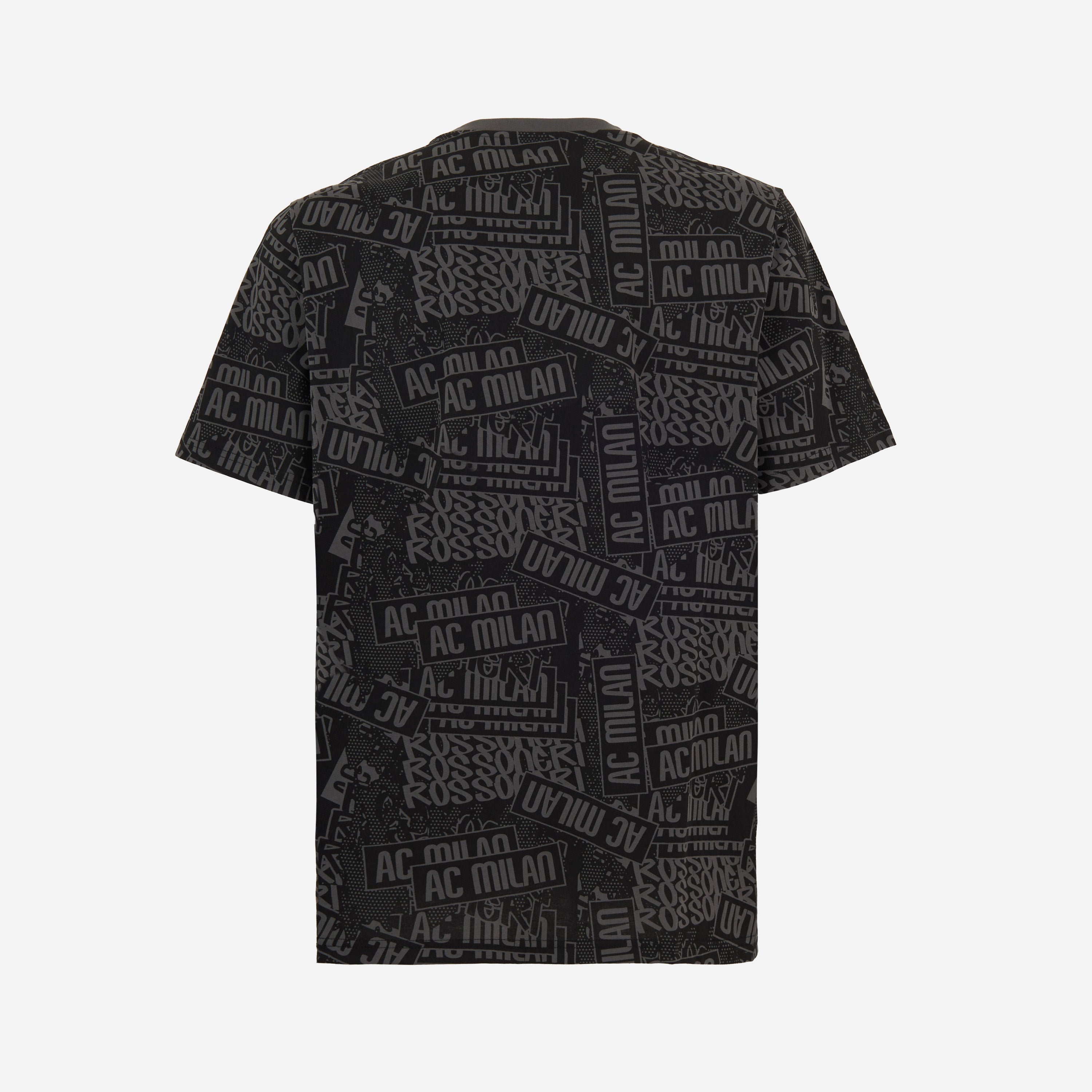 AC Milan Culture T-Shirt Nera Grafica Cotone Taglia M