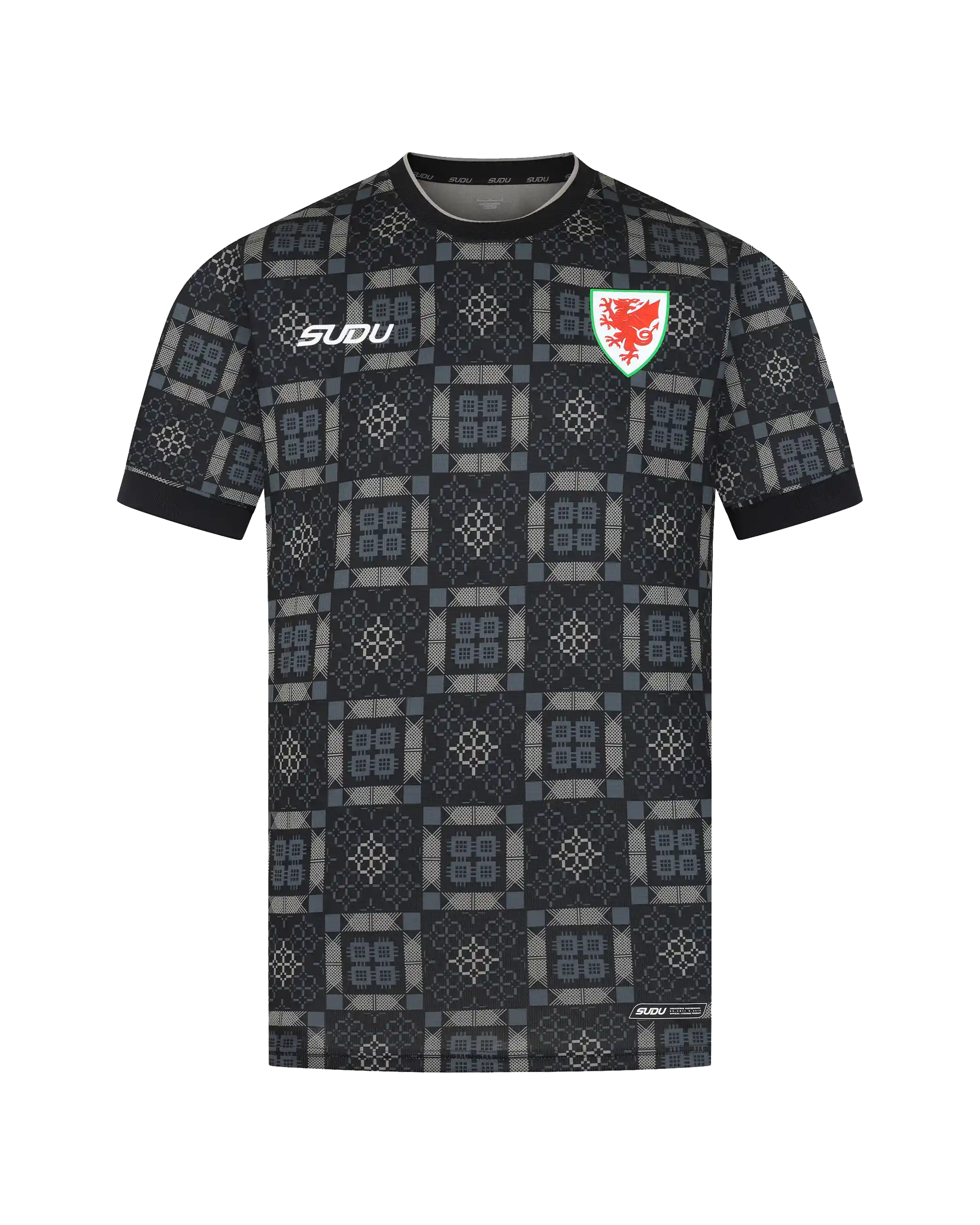 Wales Goalkeeper Kit maglia SUDU 2026-28 portiere junior nera