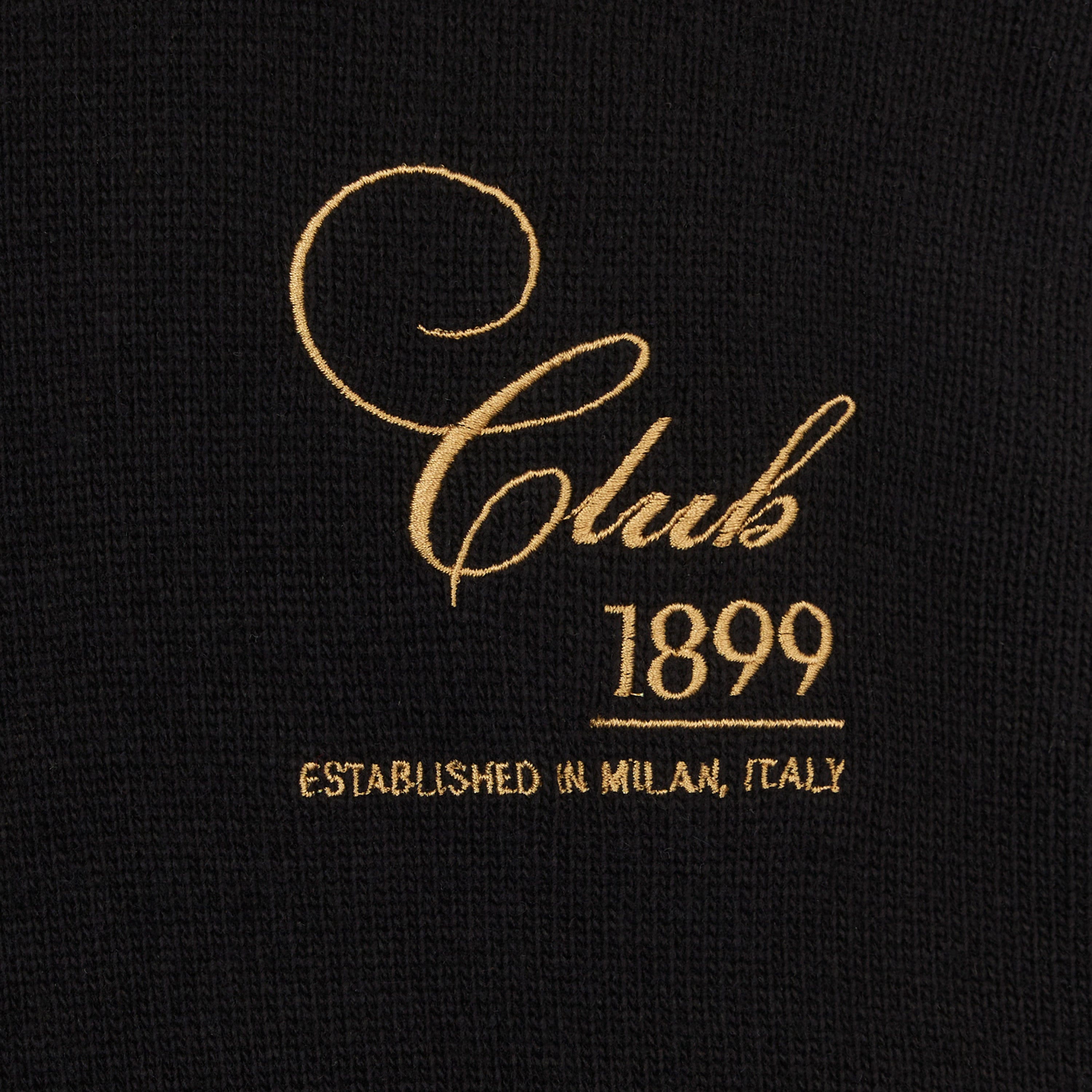 AC Milan Club 1899 maglione nero lana cashmere