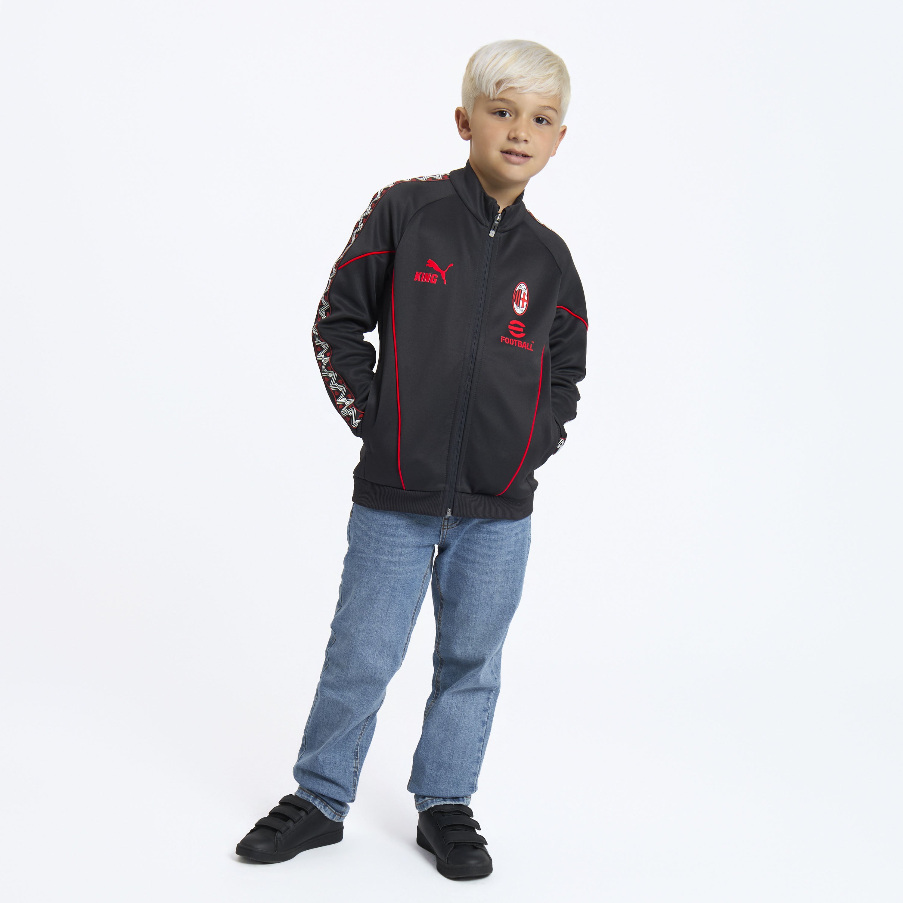 AC Milan King giacca bambino grigia 8 anni cotone