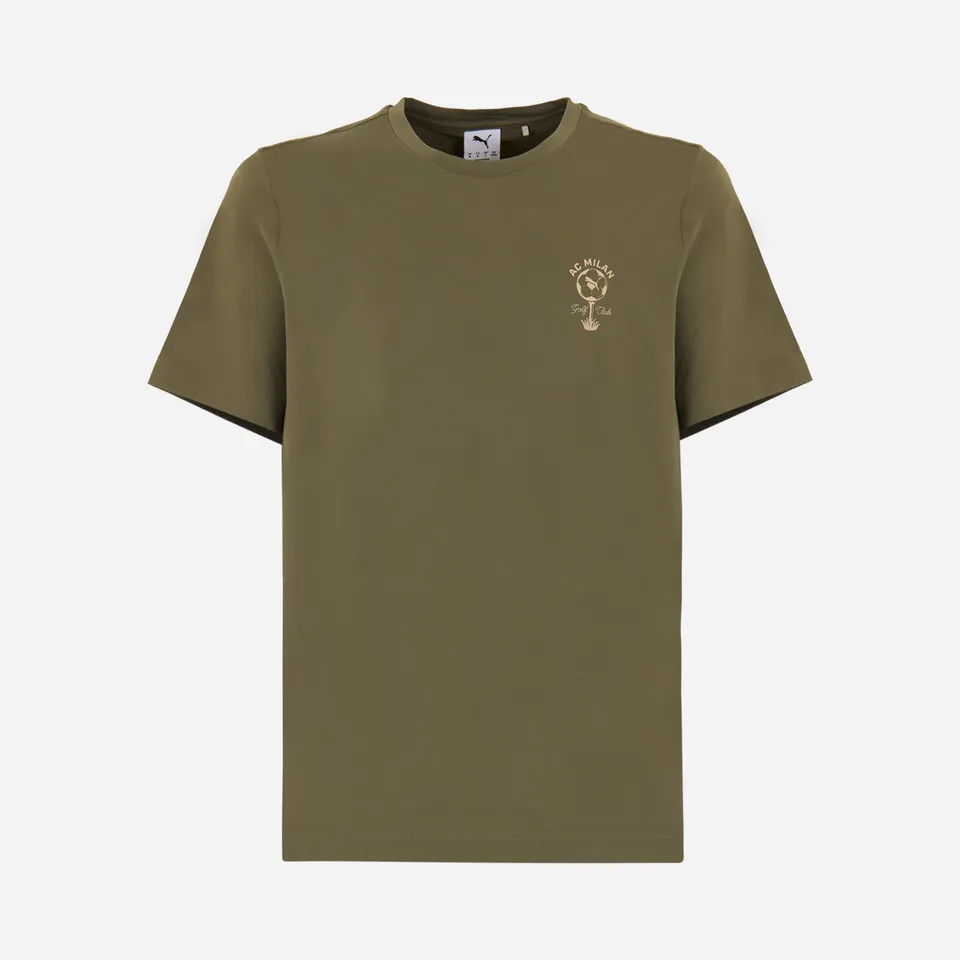Magliette Milan Puma Golf t-shirt verde uomo