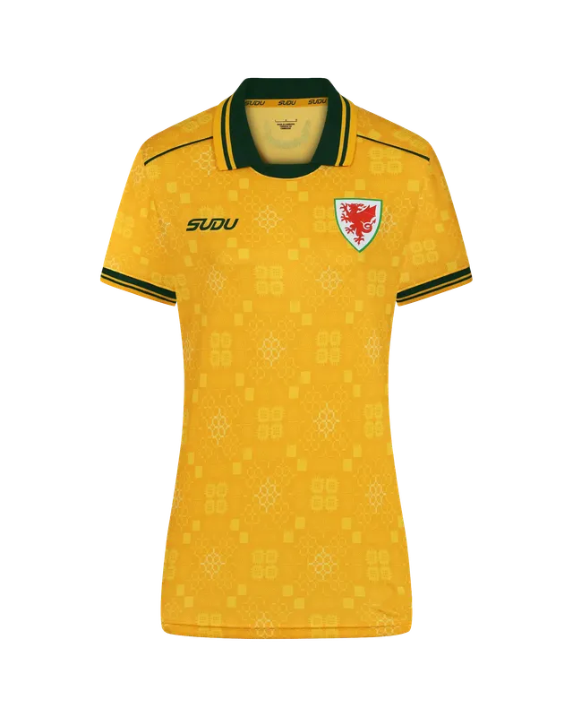 Wales SUDU 2026-27 Away Shirt maglia donna gialla