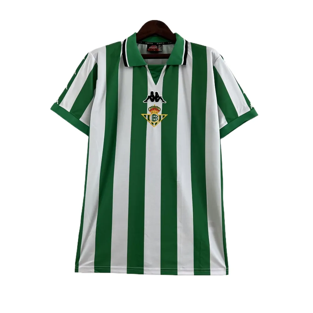 Real Betis 1993/94 Retro maglia calcio righe verdi S-XXL