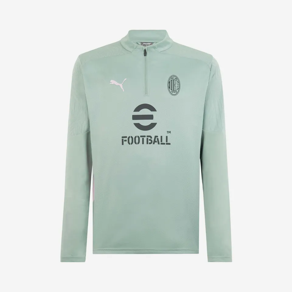AC Milan Allenamento Felpa Zip 2024/25 Training Uomo Slim