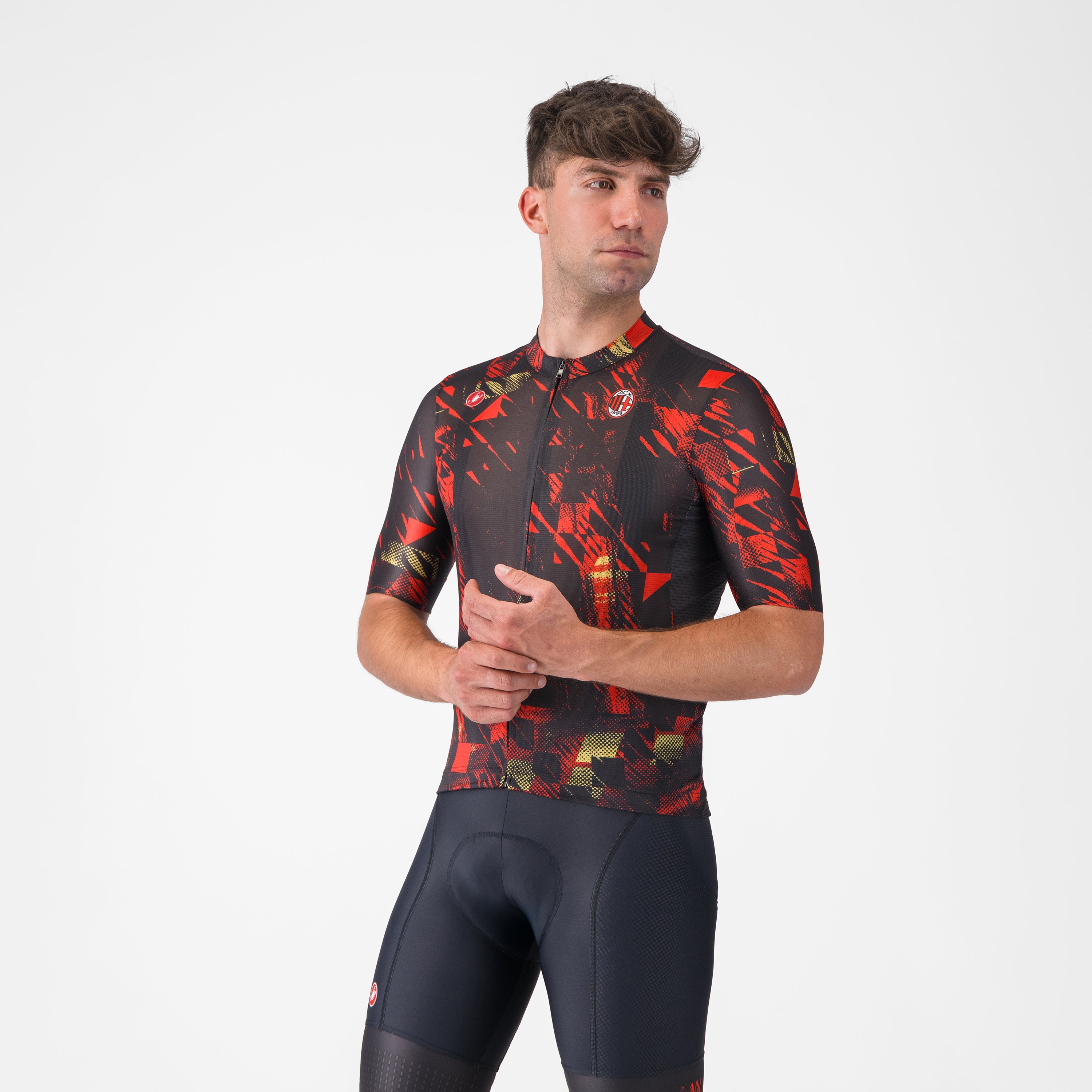 Castelli X AC Milan maglia ciclismo nera