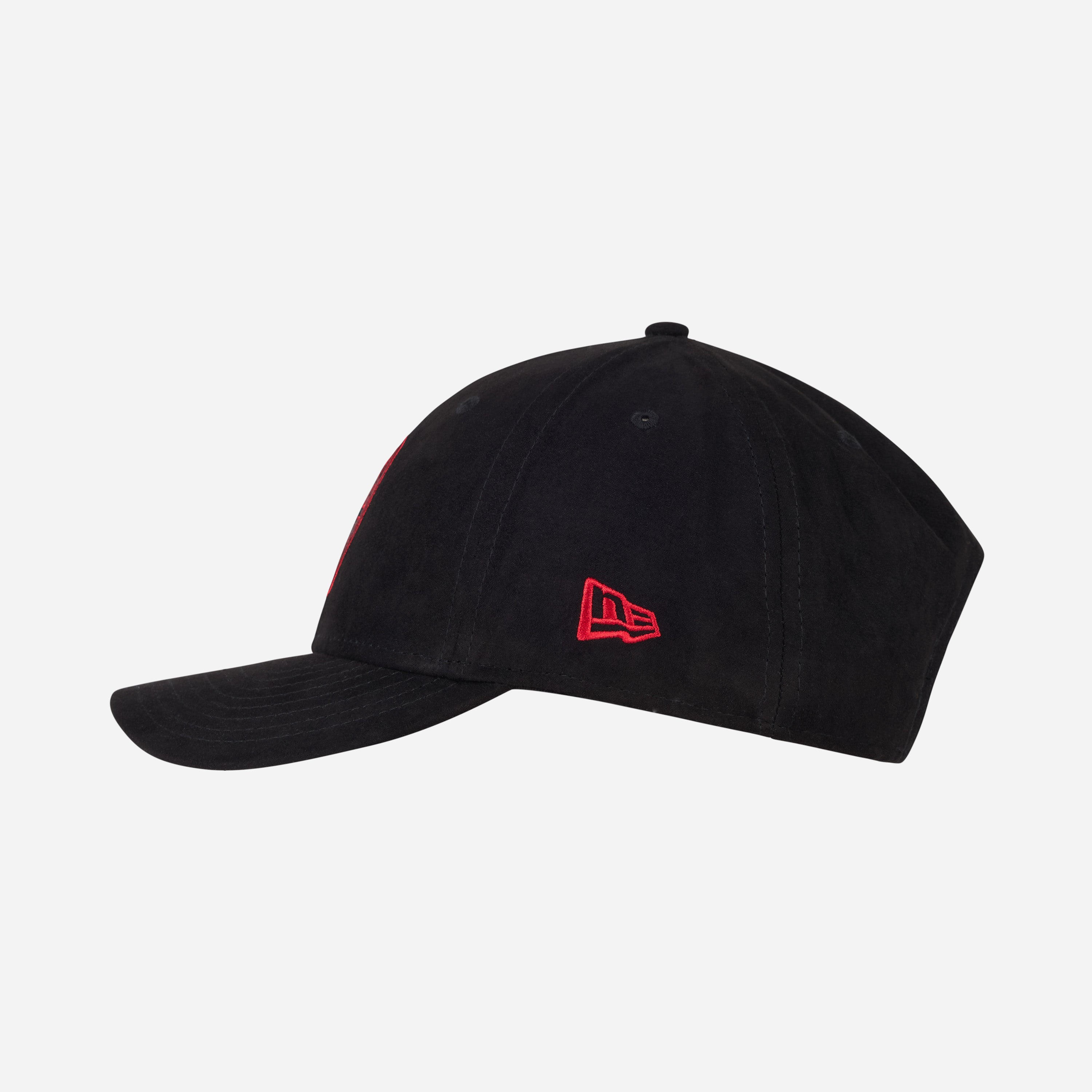 AC Milan New Era 9Forty cappello nero uomo scamosciato
