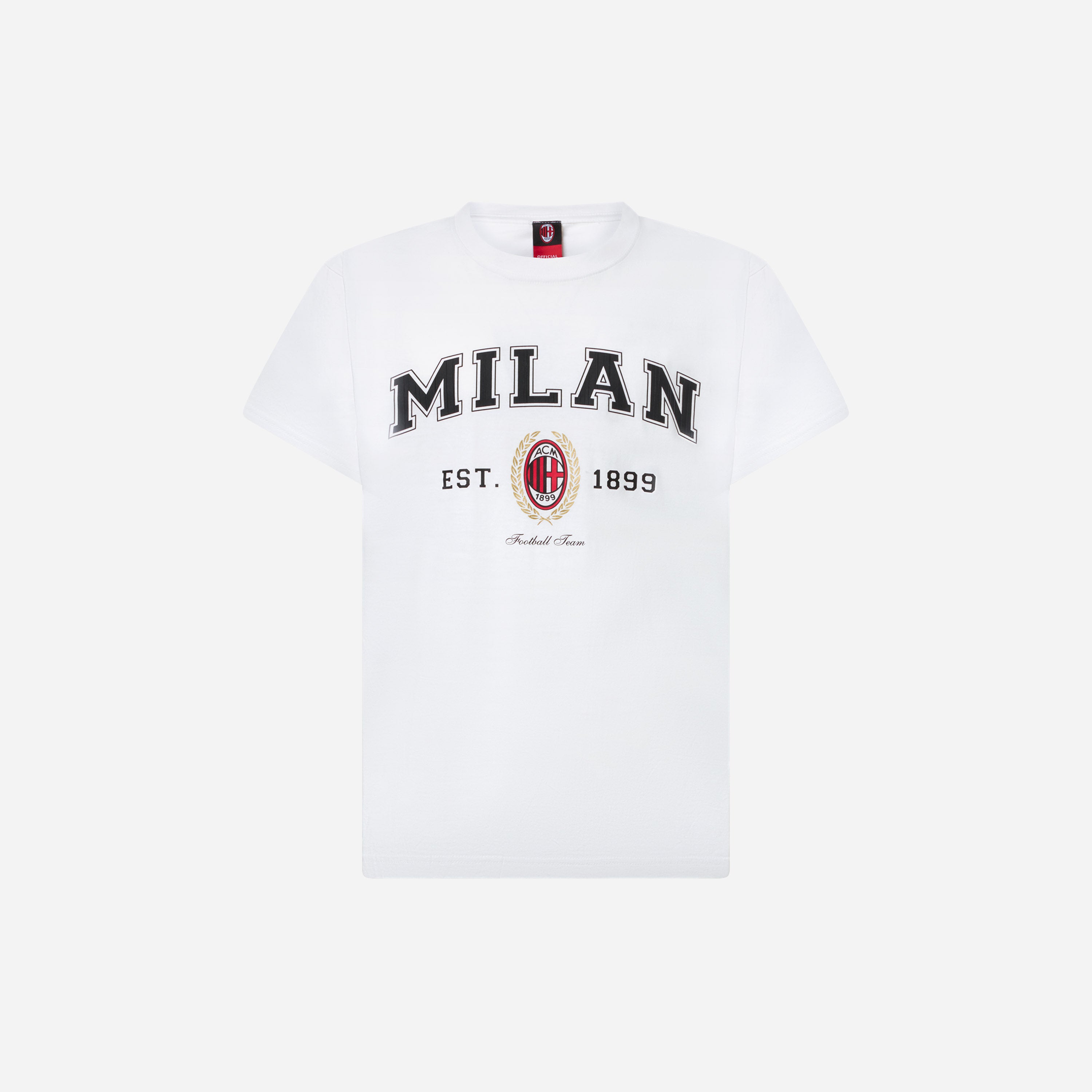 Milan College Collection Kids t-shirt bimbo bianca cotone