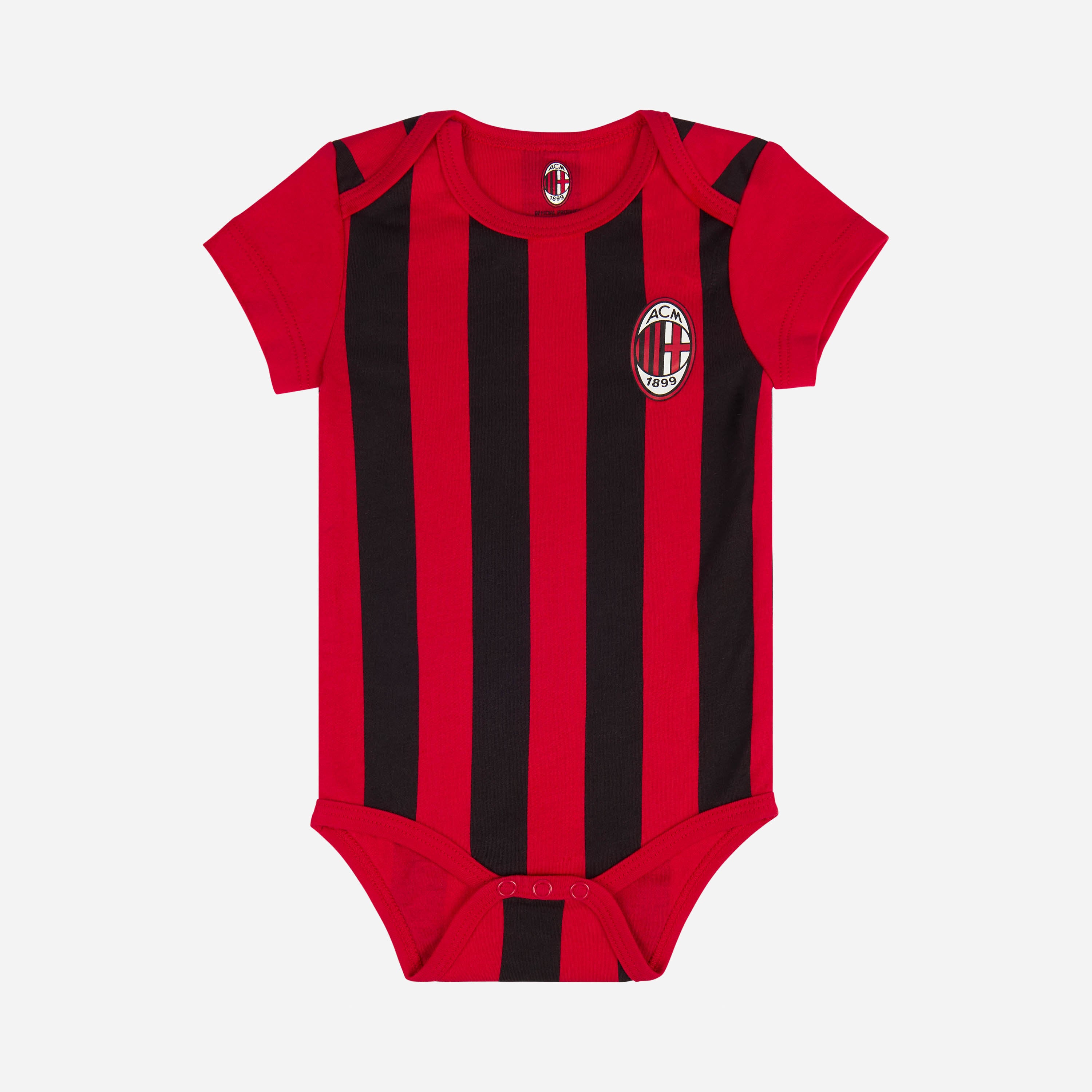 AC Milan Souvenir box regalo neonato rosso nero 4 pezzi