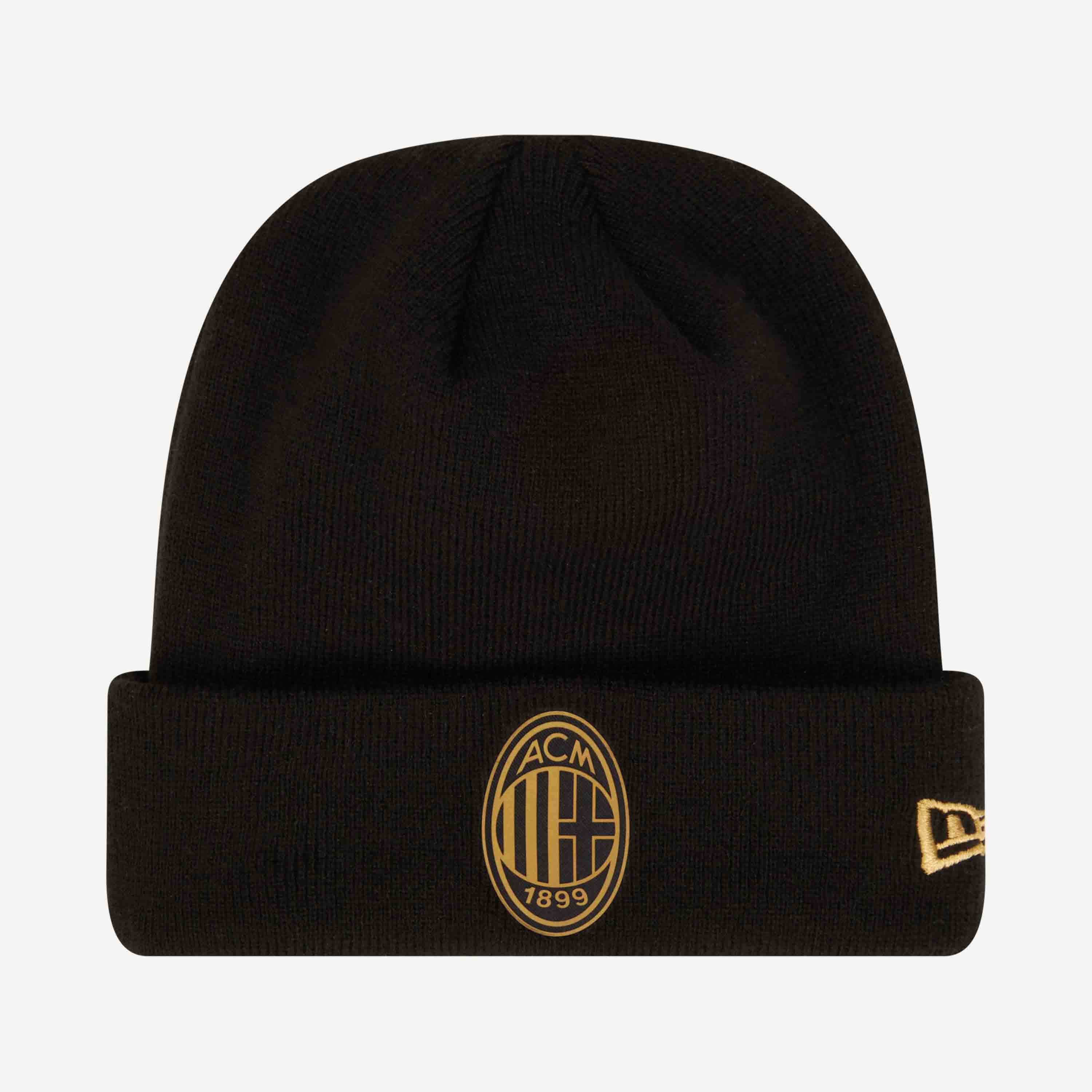 New Era x AC Milan Berretto Logo Invernale Nero