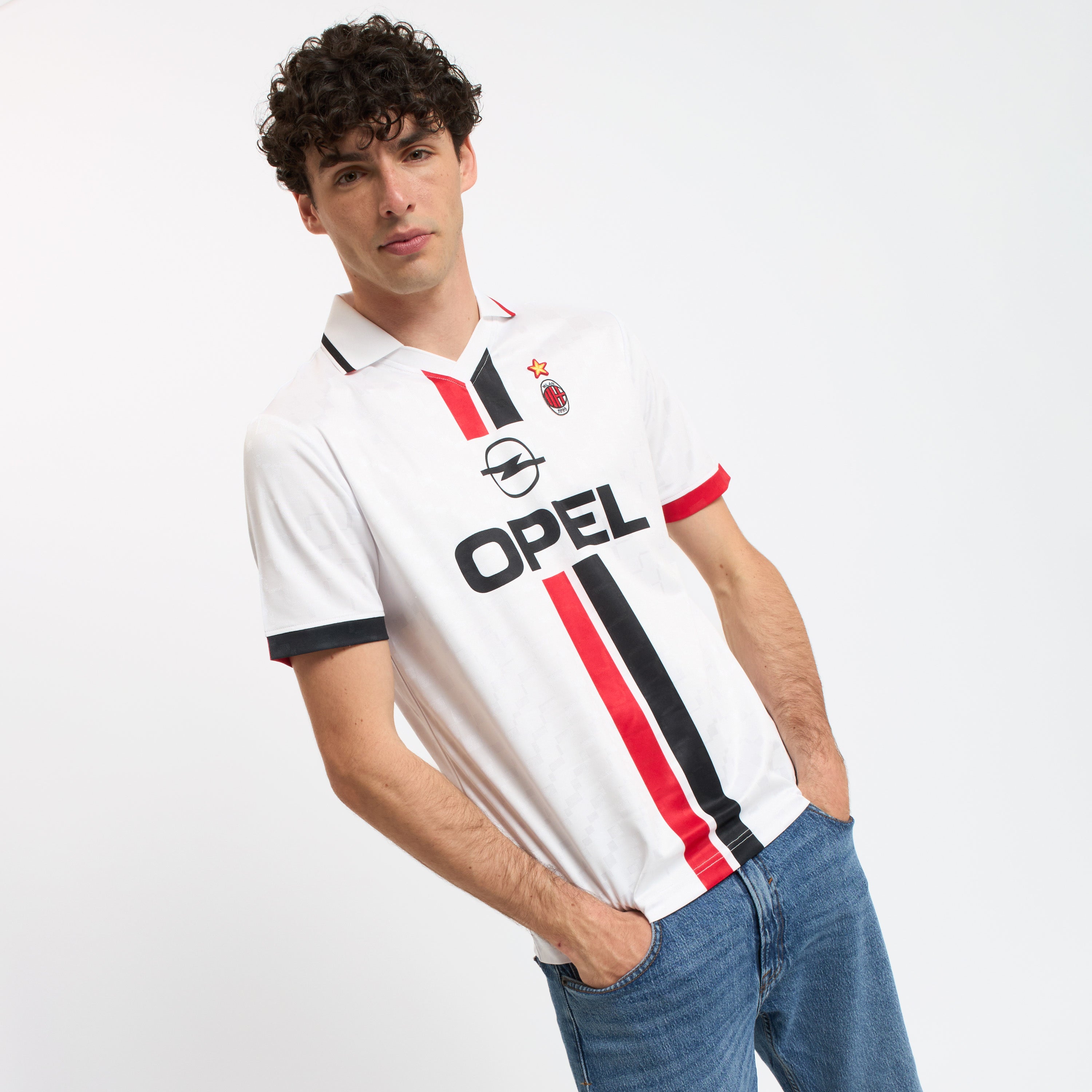 AC Milan Maglie Retro Away Jersey 1995/96 Bianca Uomo M