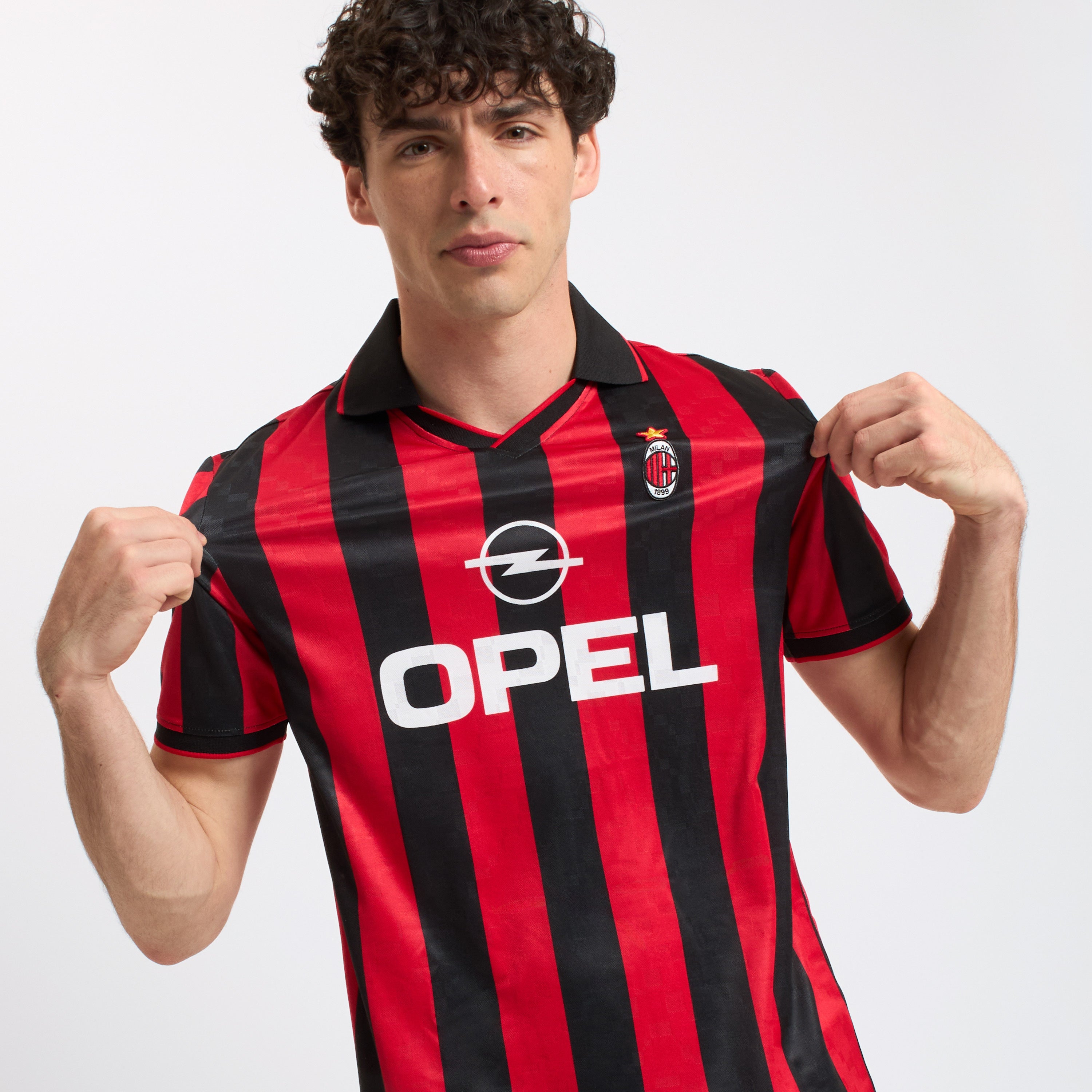 AC Milan Maglie Retro 1995/96 Maglia Home Righe Rossonere