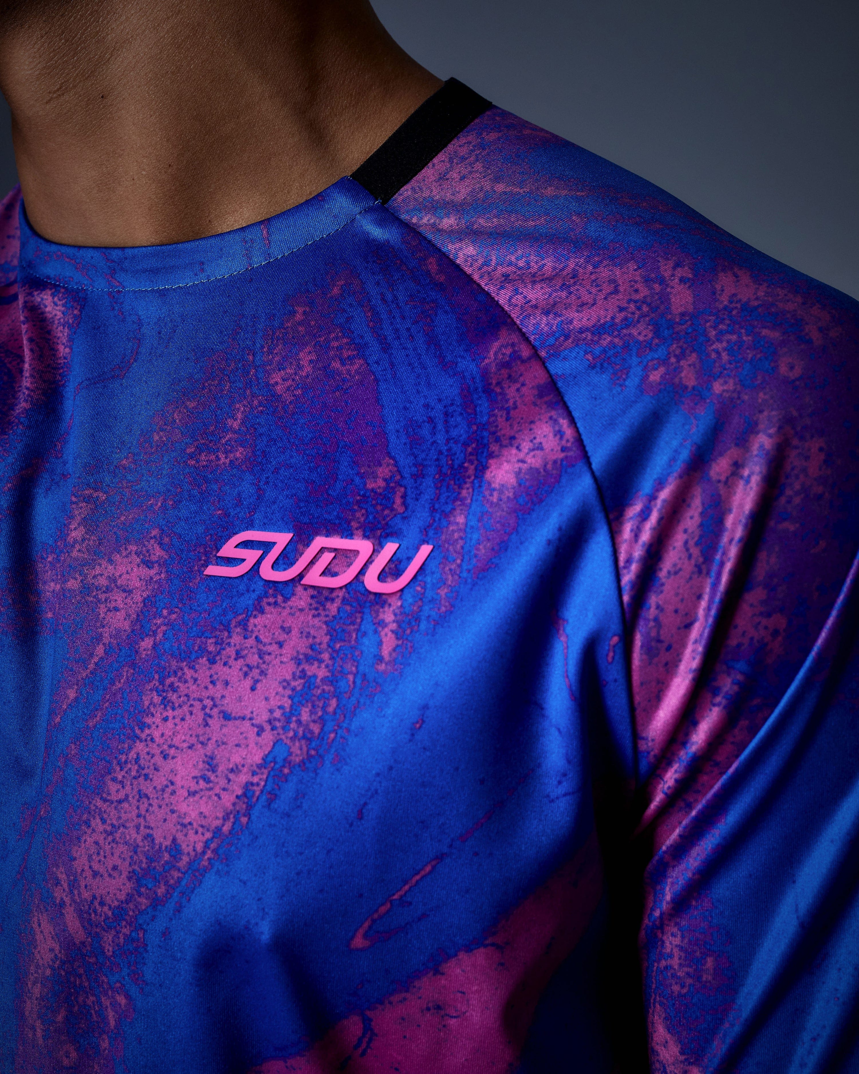 Wales SUDU SPT 01 Play t-shirt training blu rosa