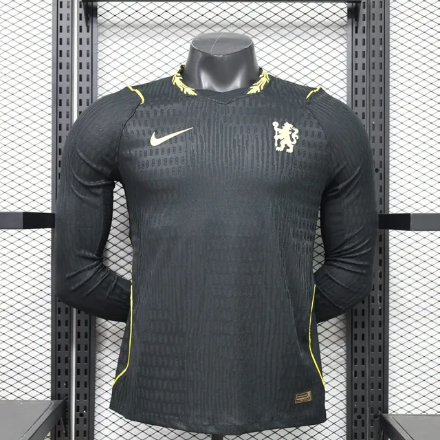 Chelsea 2026/27 seconda maglia calcio manica lunga
