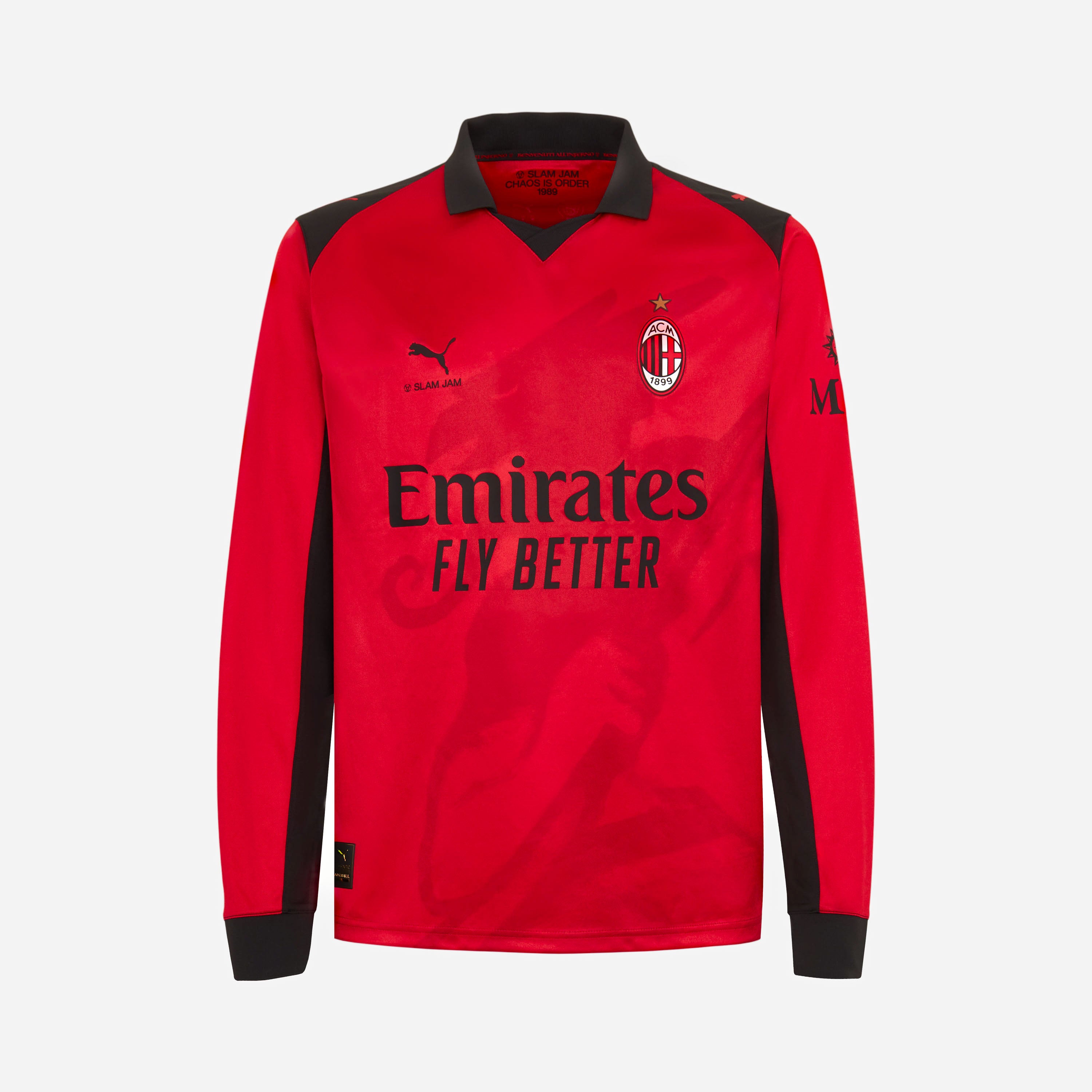 Puma x AC Milan x Slam Jam maglia gara rossa manica lunga