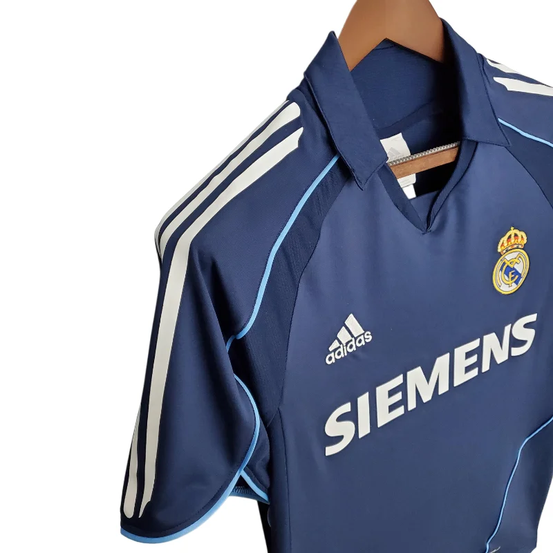 Real Madrid 2005/06 Seconda Maglia calcio retro blu S-XXL