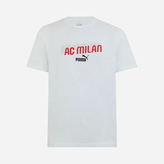 AC Milan Culture maglietta bianca uomo manica corta girocollo