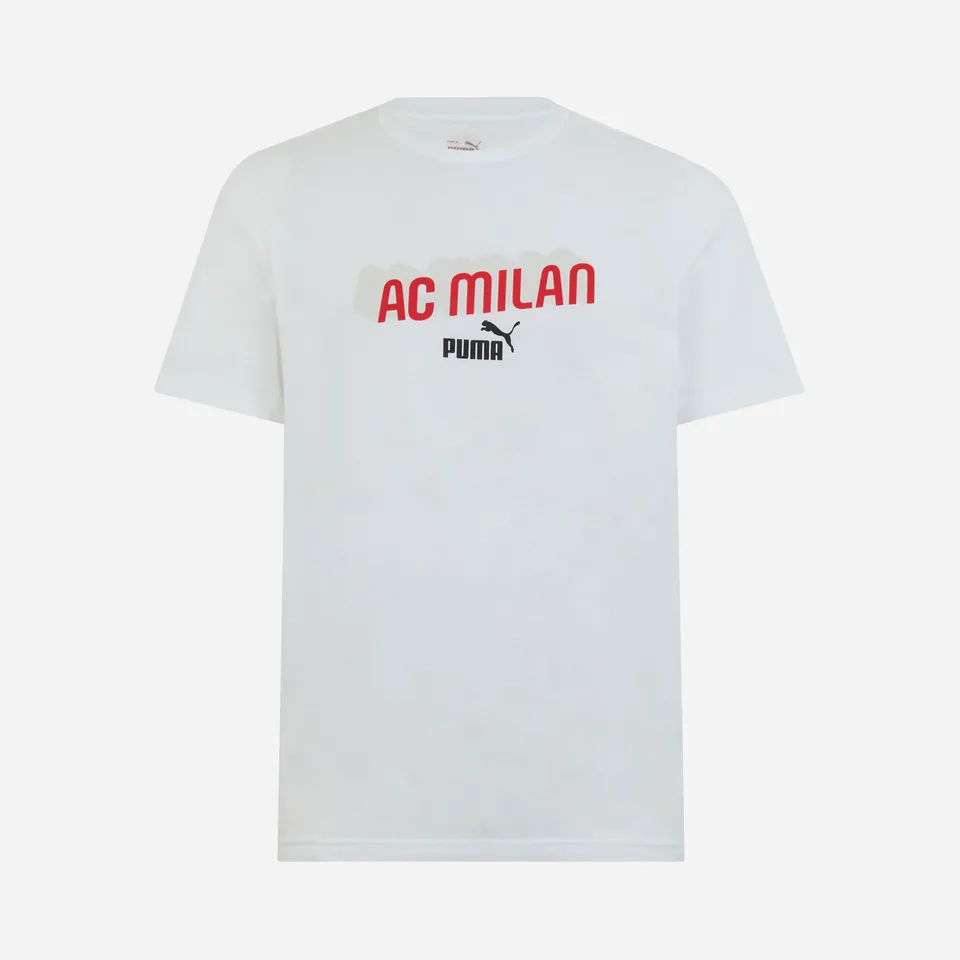 AC Milan Culture maglietta bianca uomo manica corta girocollo