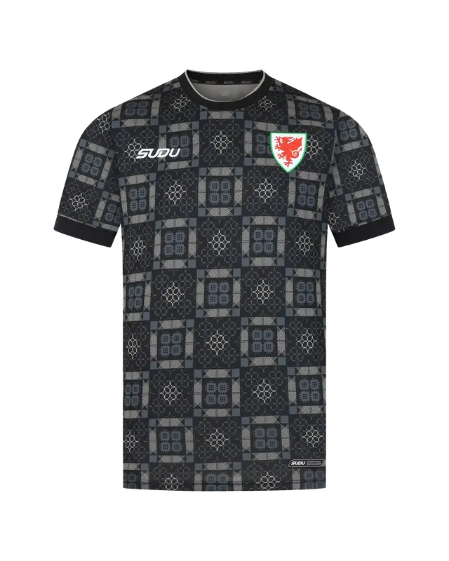 Wales Goalkeeper Kit maglia SUDU 2026-28 portiere junior nera