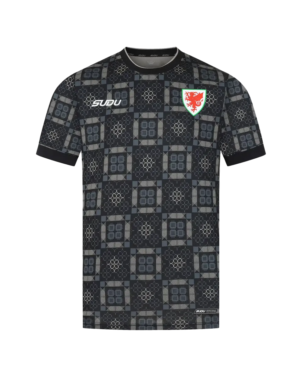 Wales Goalkeeper Kit maglia SUDU 2026-28 portiere junior nera