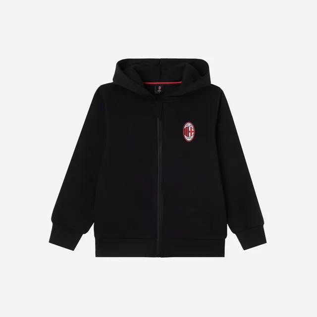 AC Milan Milanista felpa bambino nera con cappuccio