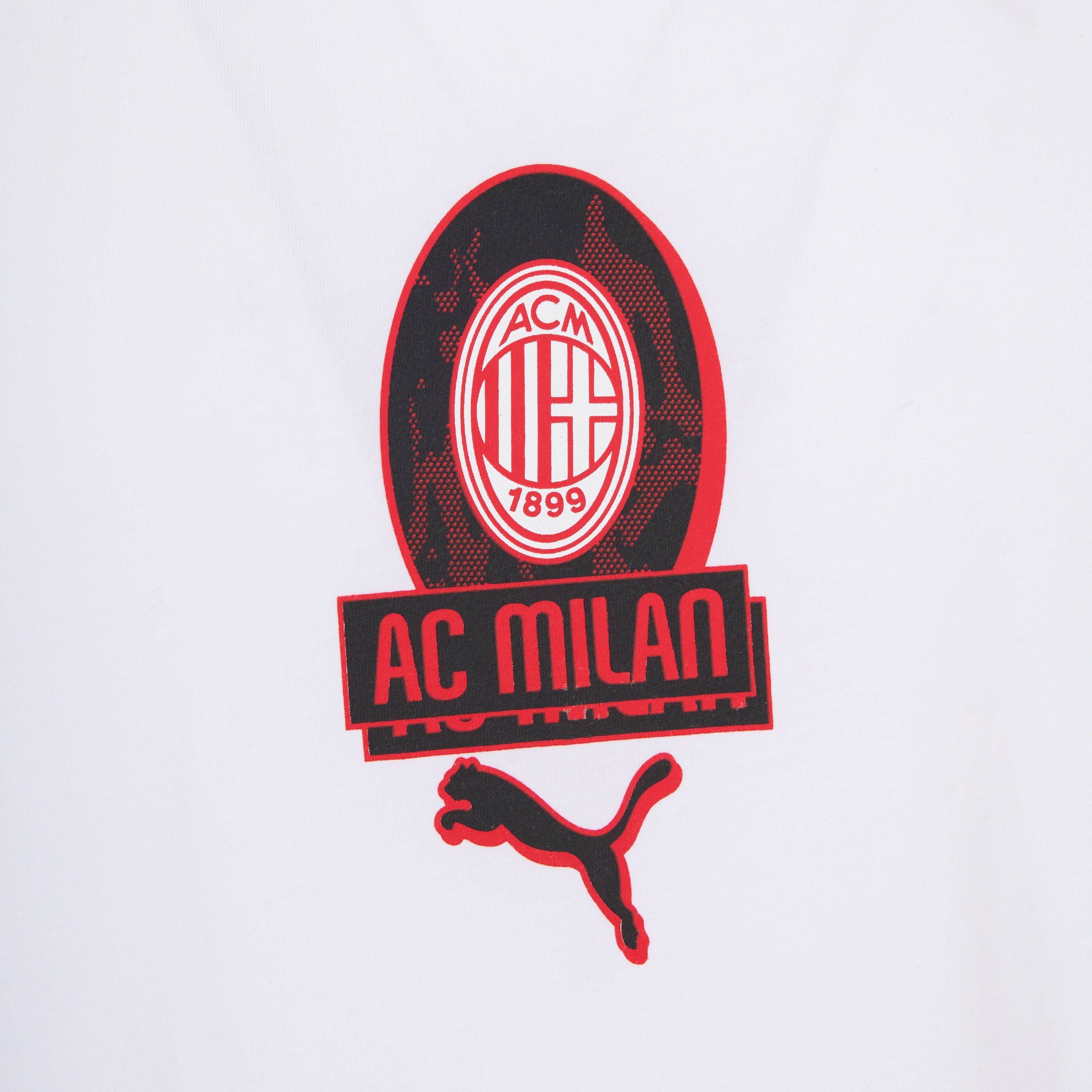 AC Milan Culture t-shirt bianca uomo grafica centrale XS-XXL