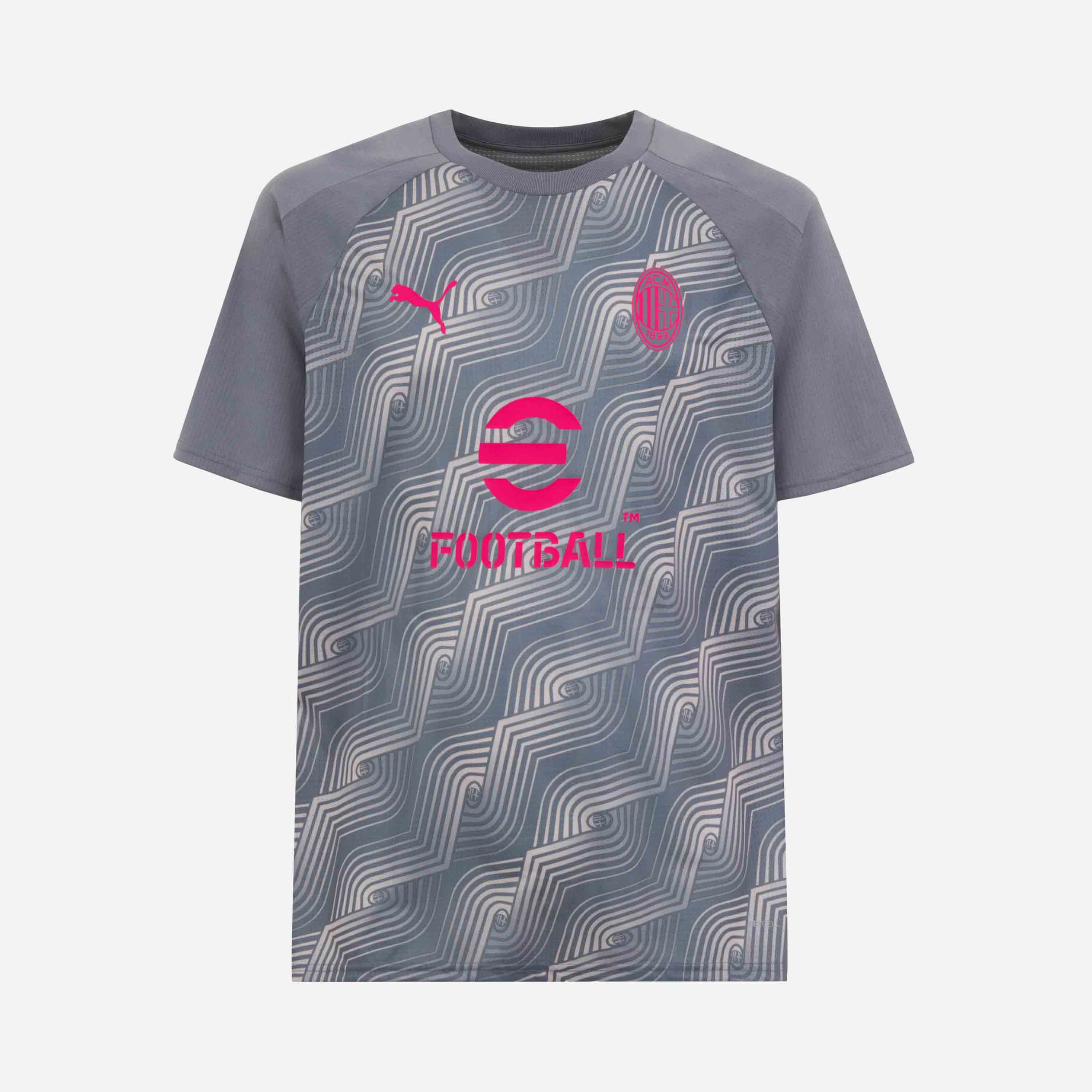 AC Milan Prematch 2024 Maglia Allenamento Uomo Geometrica