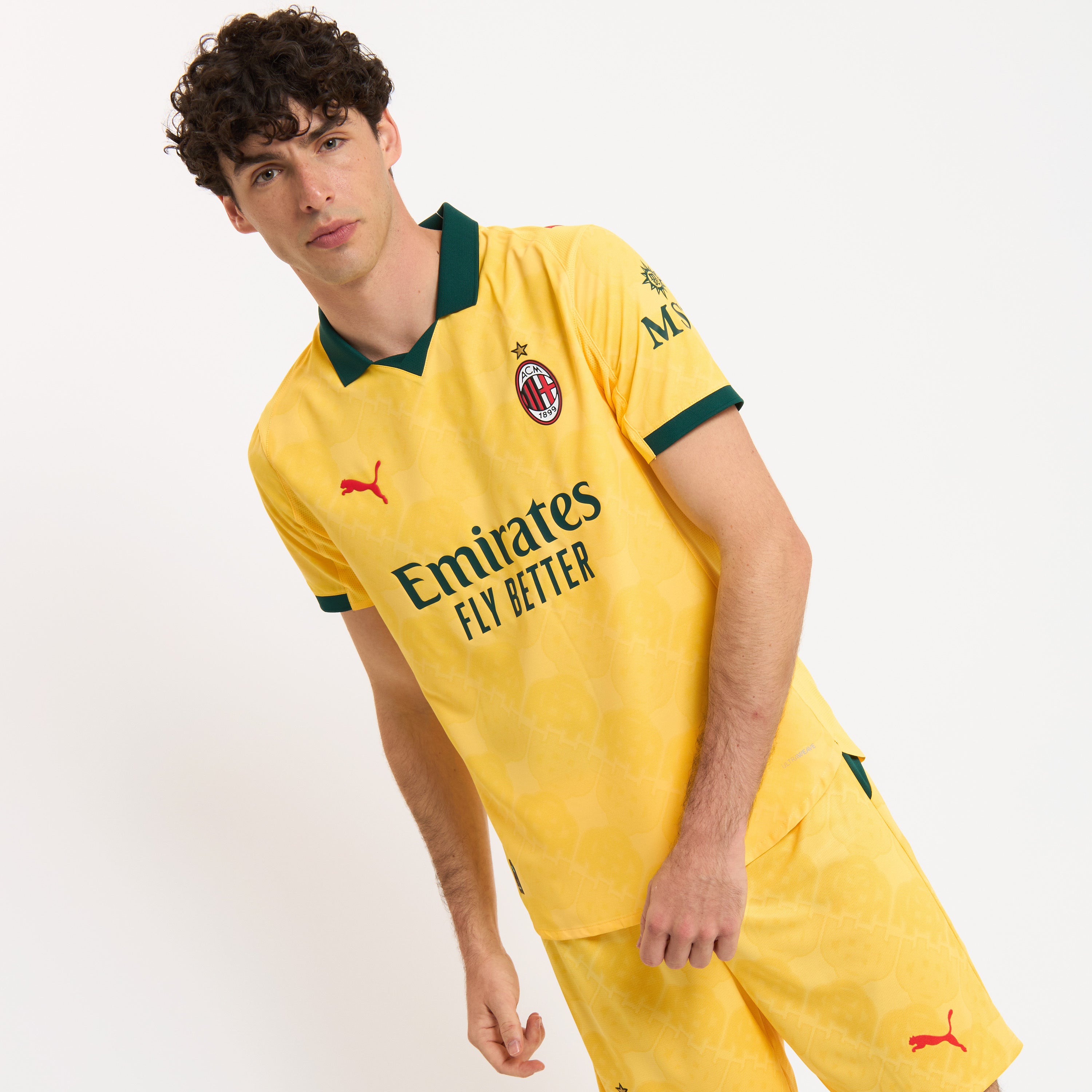AC Milan Kit Gara Milan Third Authentic 2025/26 maglia gialla