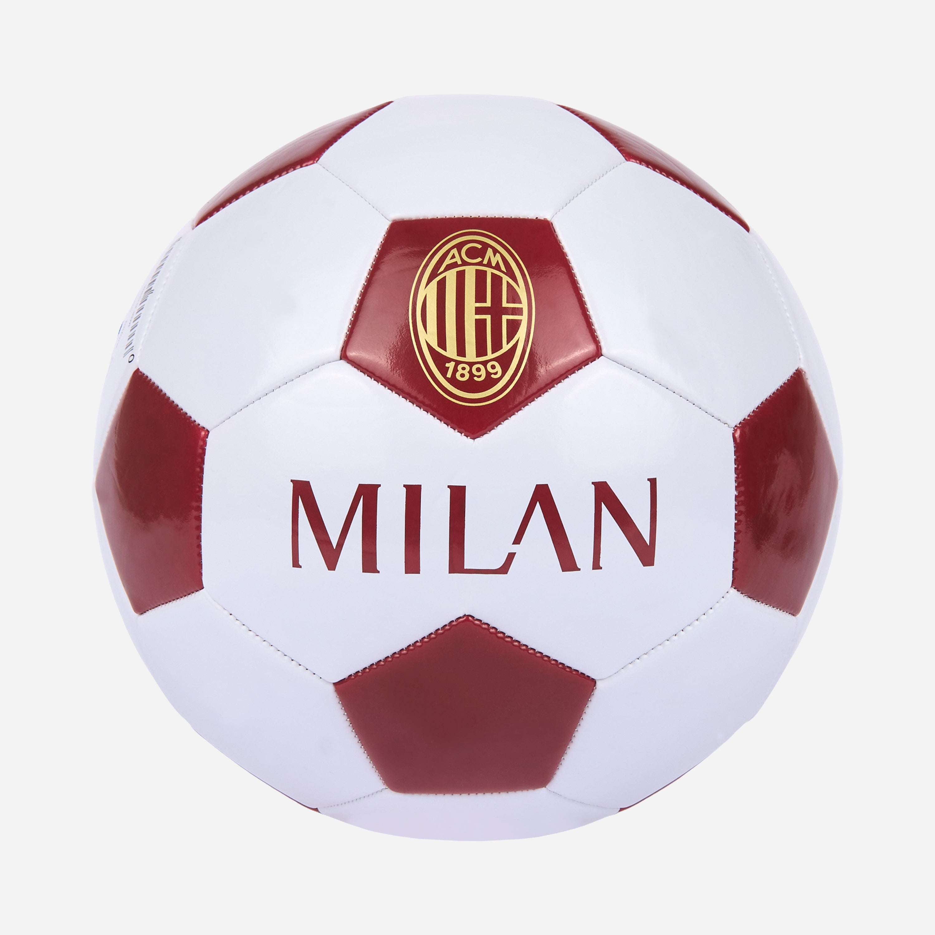 AC Milan Retro Ball pallone numero 5 bianco logo oro