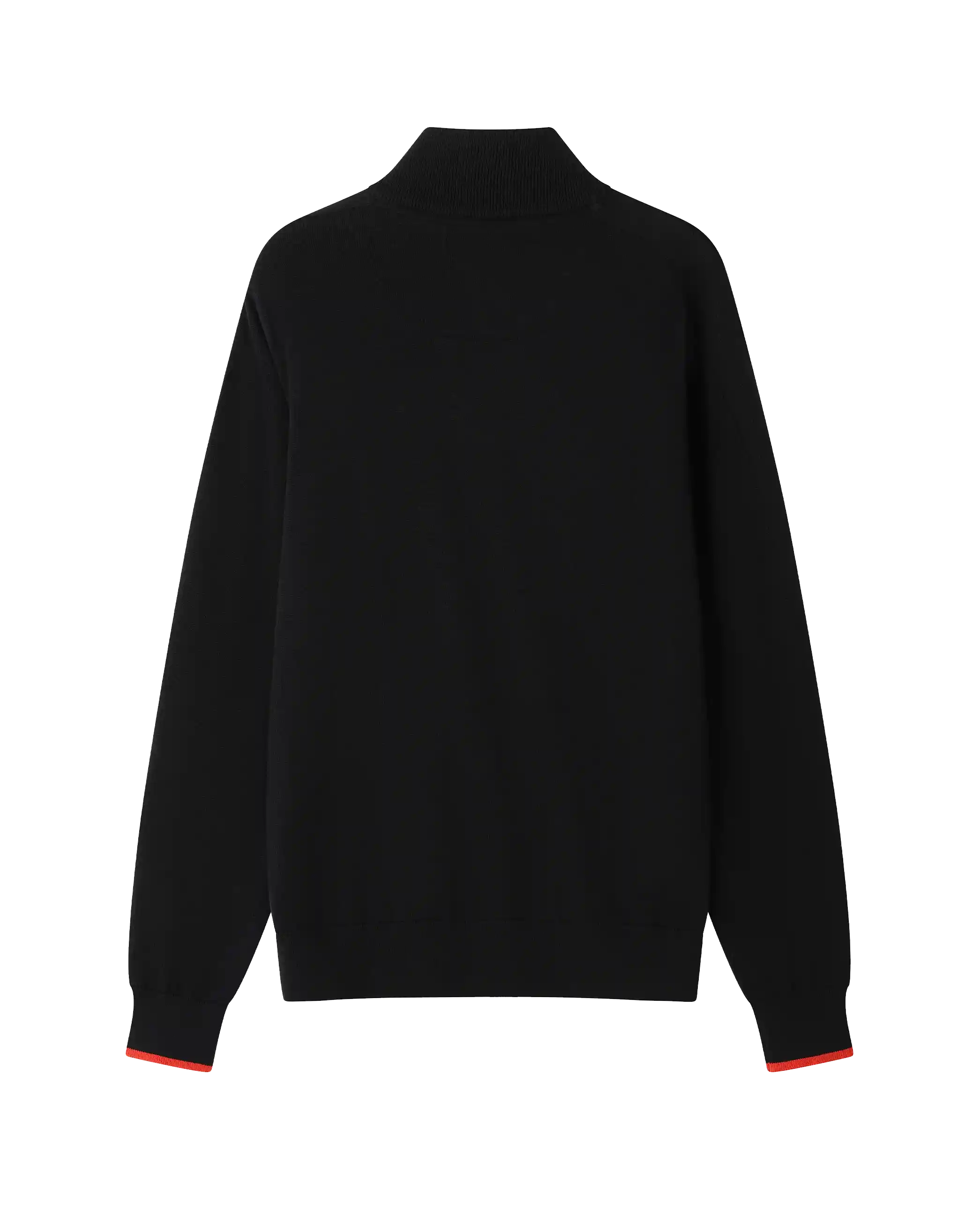 Wales Fanwear 1876 Knitted felpa 1/4 zip nera