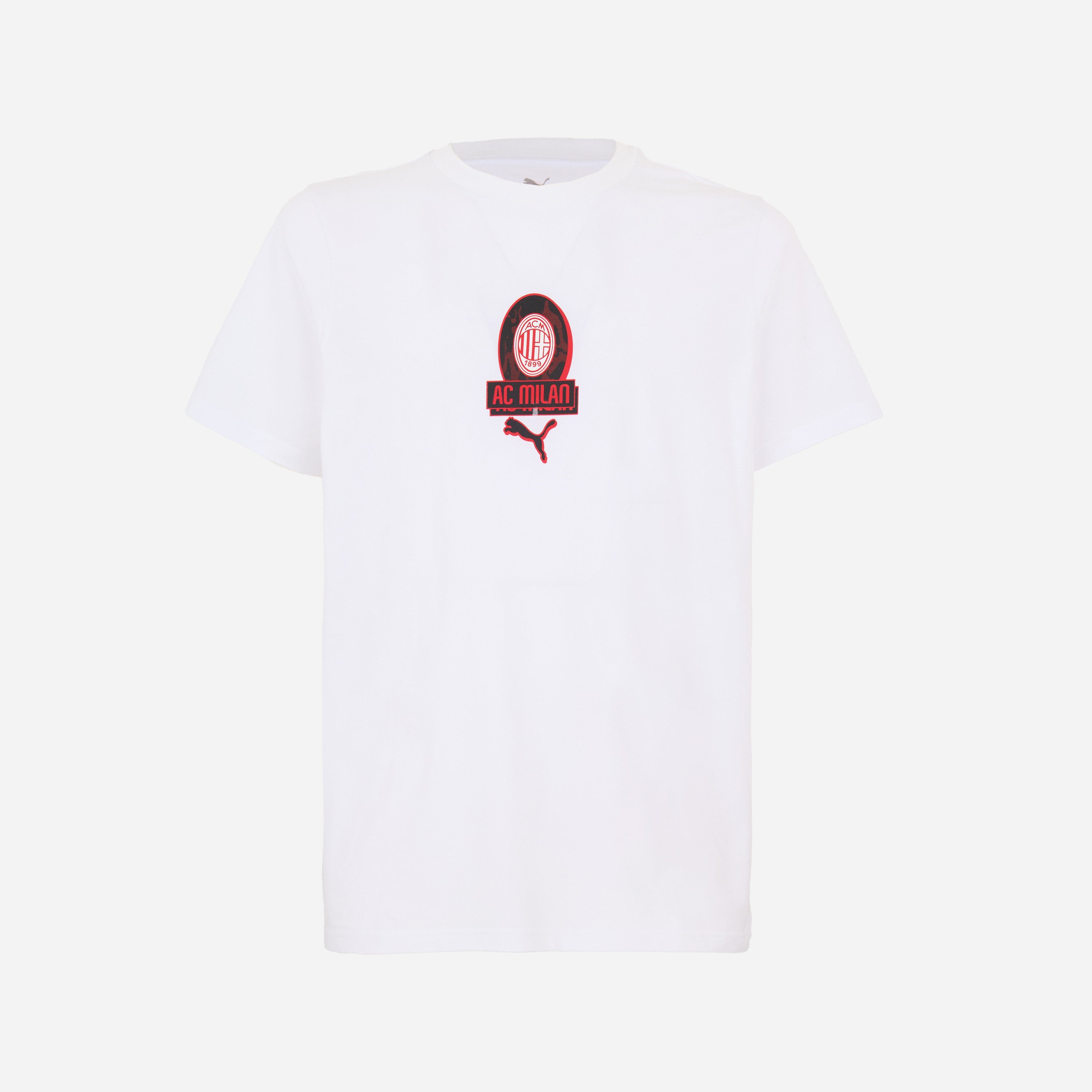 AC Milan Culture t-shirt bianca uomo grafica centrale XS-XXL
