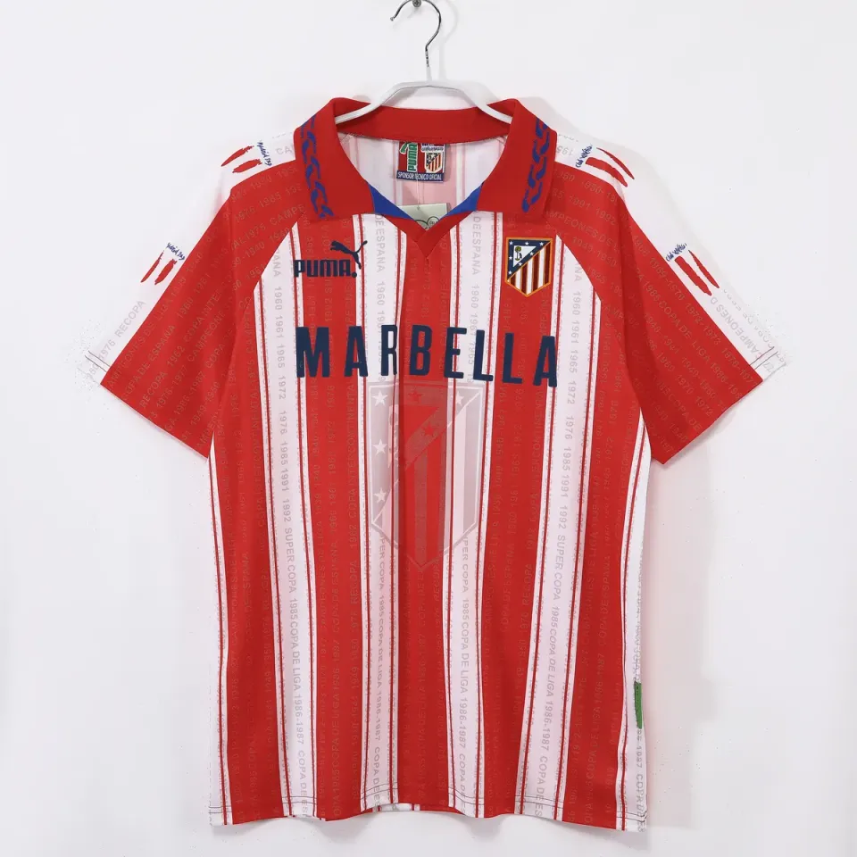 Tifoso Store Atletico Madrid 1995/96 maglia home strisce rojiblancas