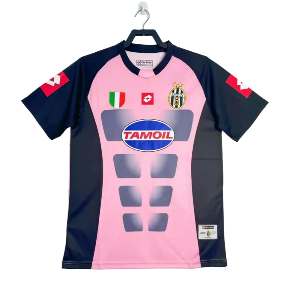 Maglie da Calcio Juventus Rosa 2002/03 Maglia Tamoil