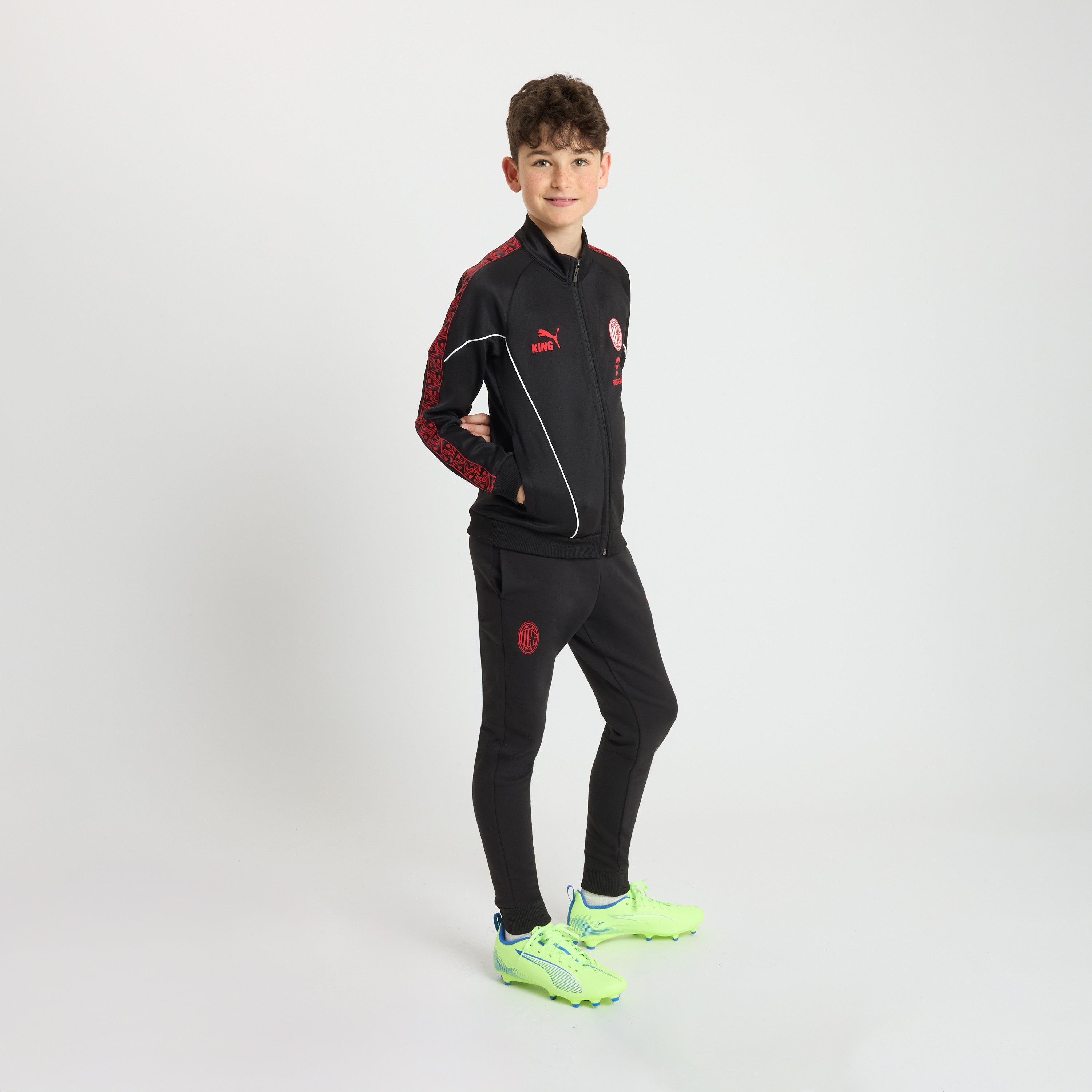 AC Milan King Giacca Bambino Nera 8 Anni Zip