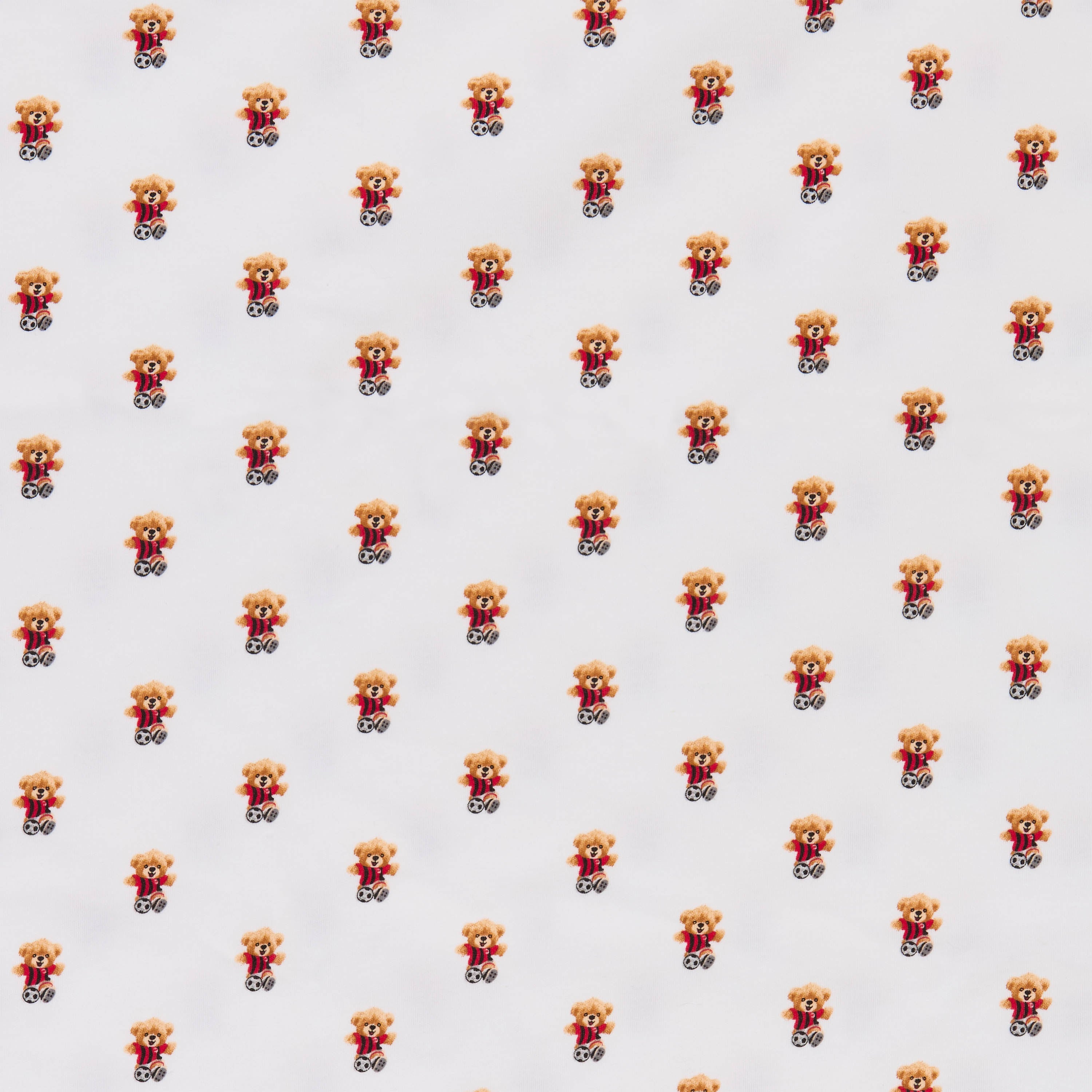AC Milan Newborn telo cappuccio cotone bianco 70x70