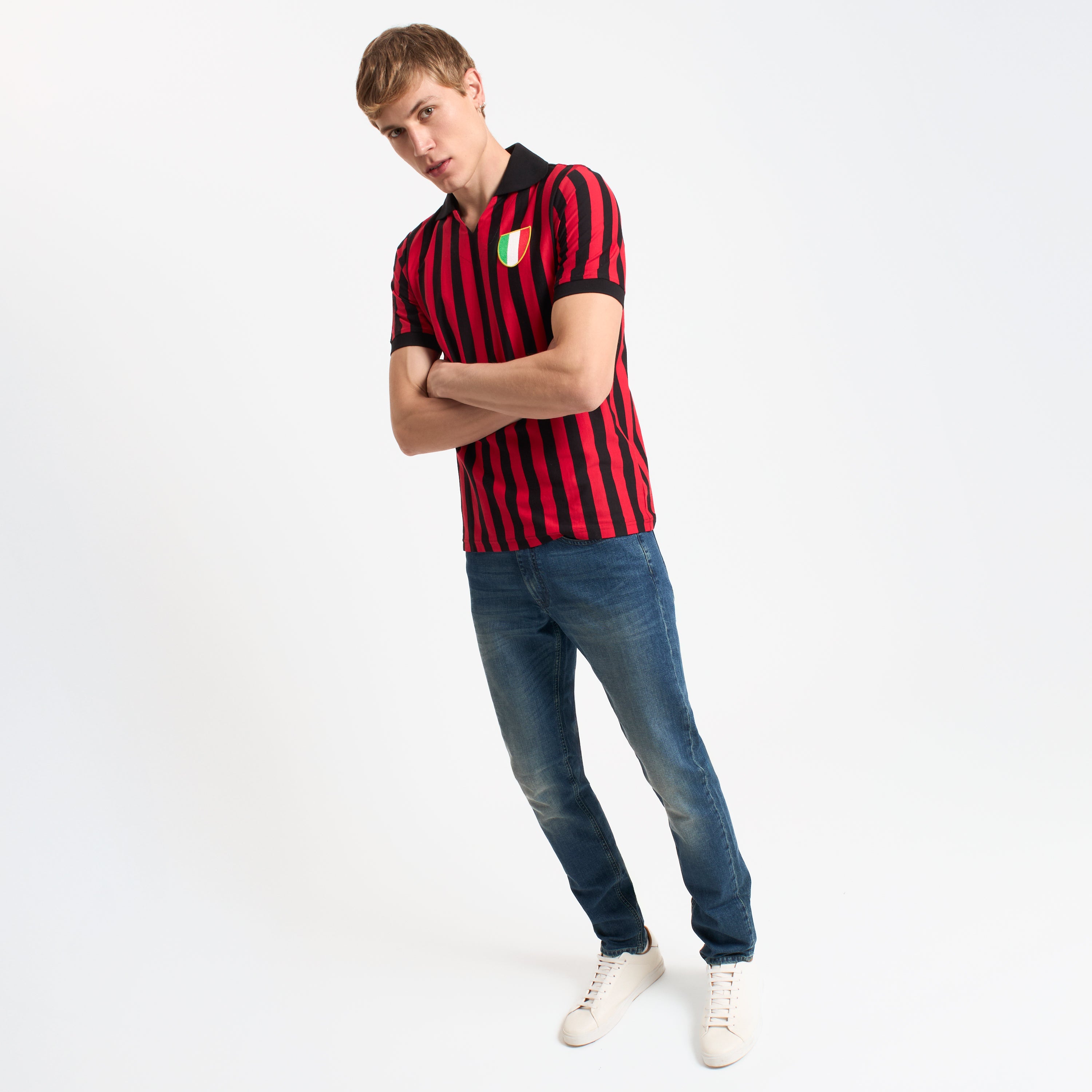AC Milan 1962/63 maglia retro home uomo cotone