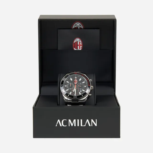 AC Milan Accessori Milan Steel Watch orologio acciaio nero