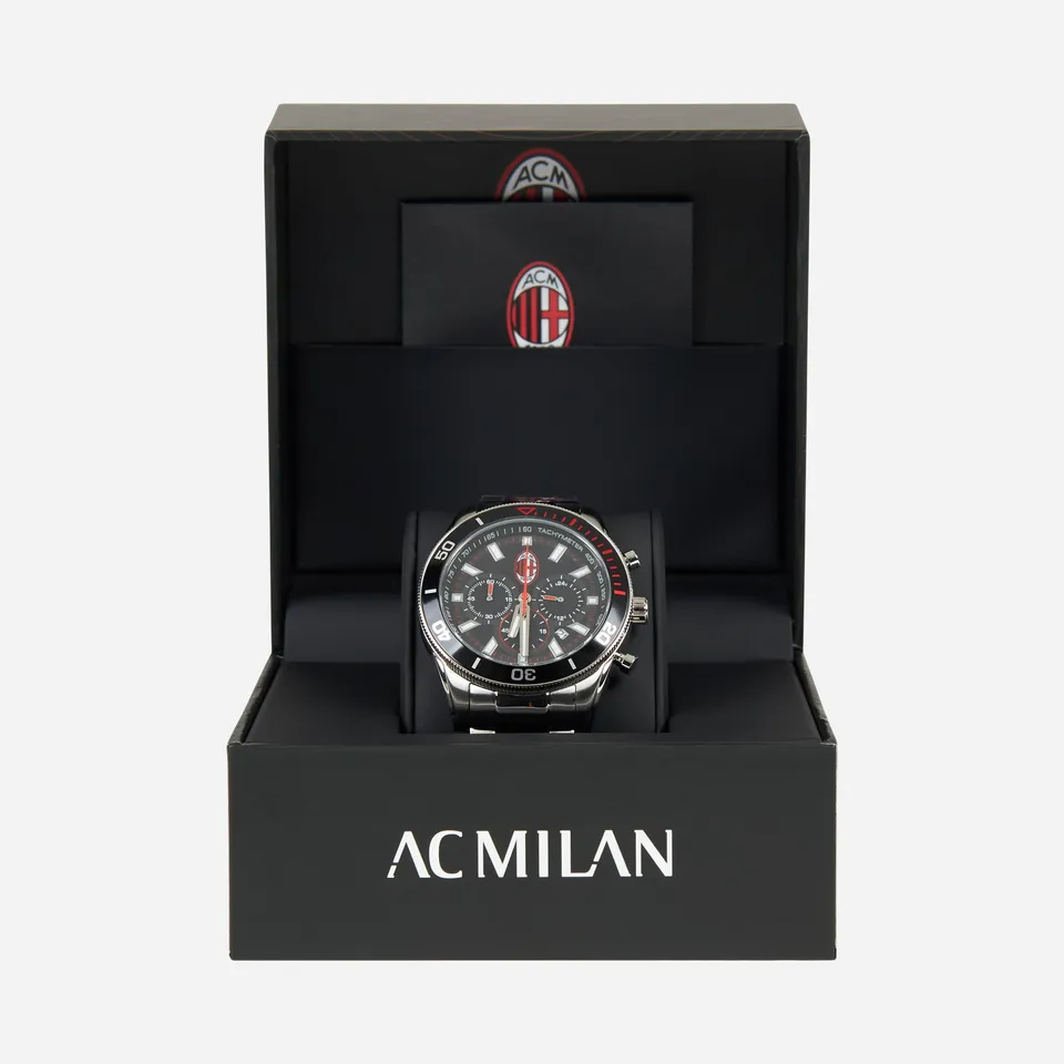 AC Milan Accessori Milan Steel Watch orologio acciaio nero