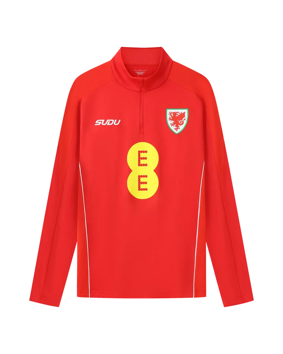 Wales Training SUDU 2026-28 felpa zip bambino