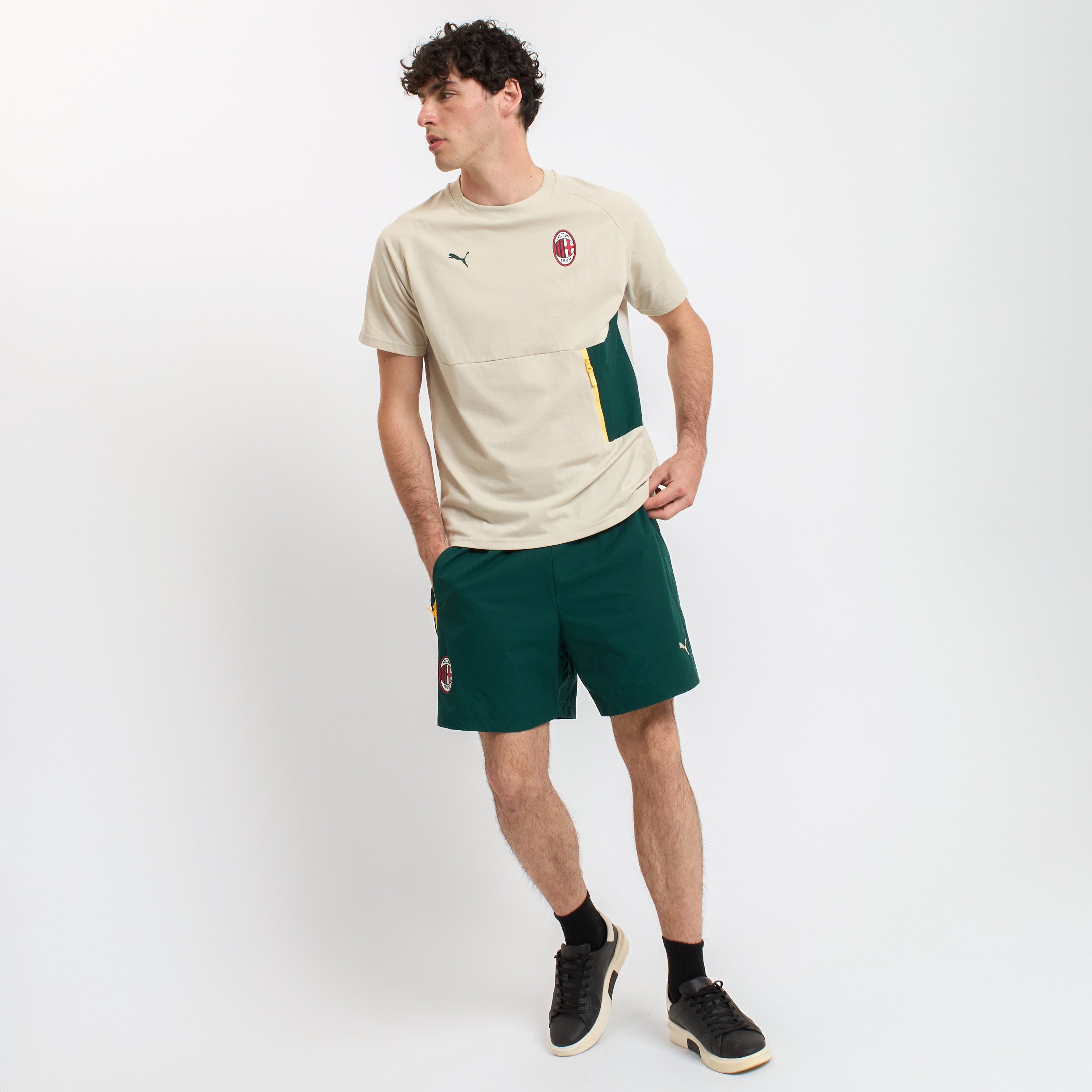 AC Milan Tute Pumatech 2025/26 beige t-shirt uomo