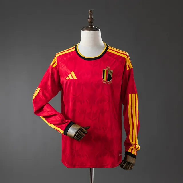 Belgio 2026/27 Prima Maglia calcio manica lunga rossa